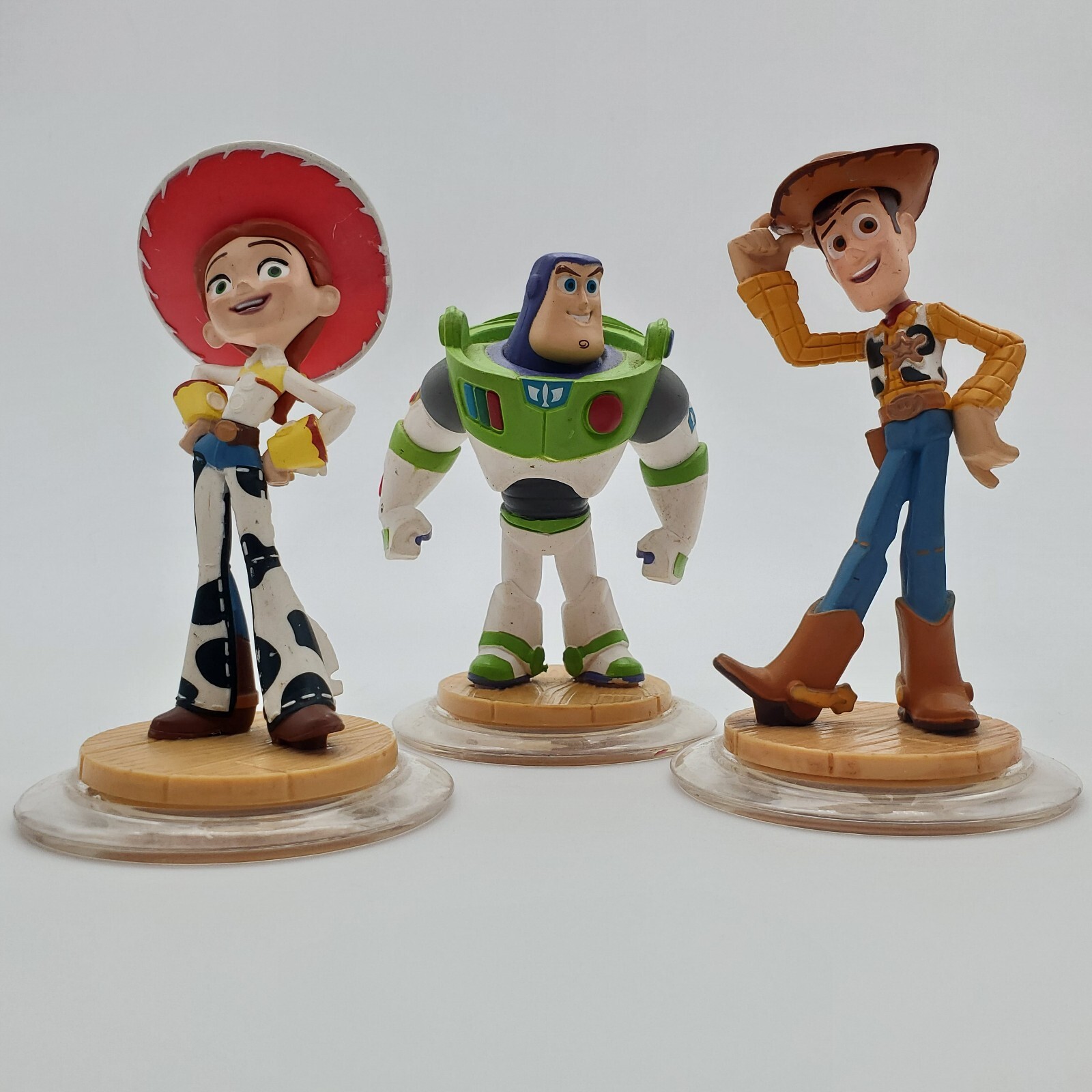 Disney Infinity lot of 3 Toy Story Woody Jessie Buzz Lightyear Cake Topper EUC