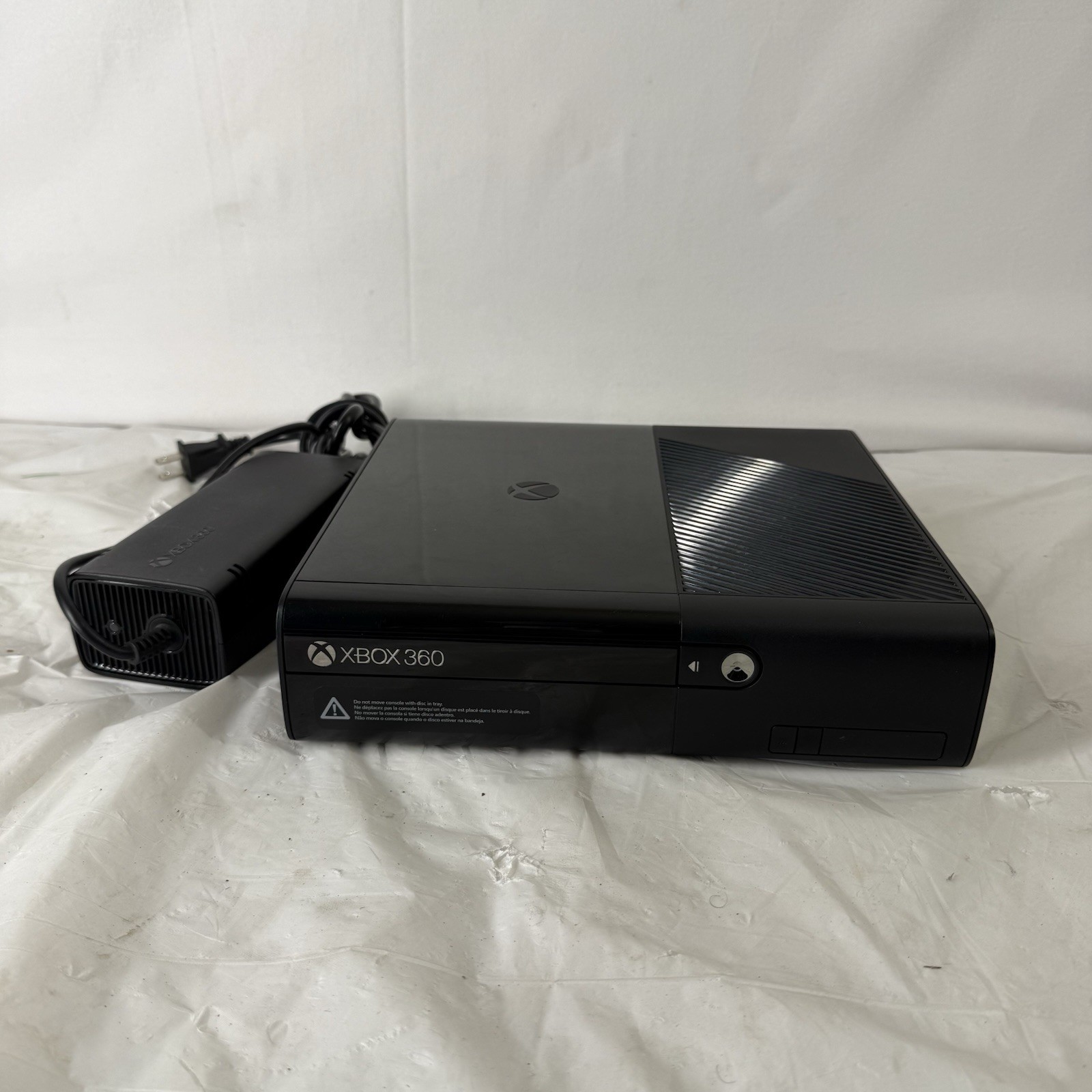 E1 Microsoft Xbox 360 E Console Black 250GB HDD Model 1538 Tested and Working