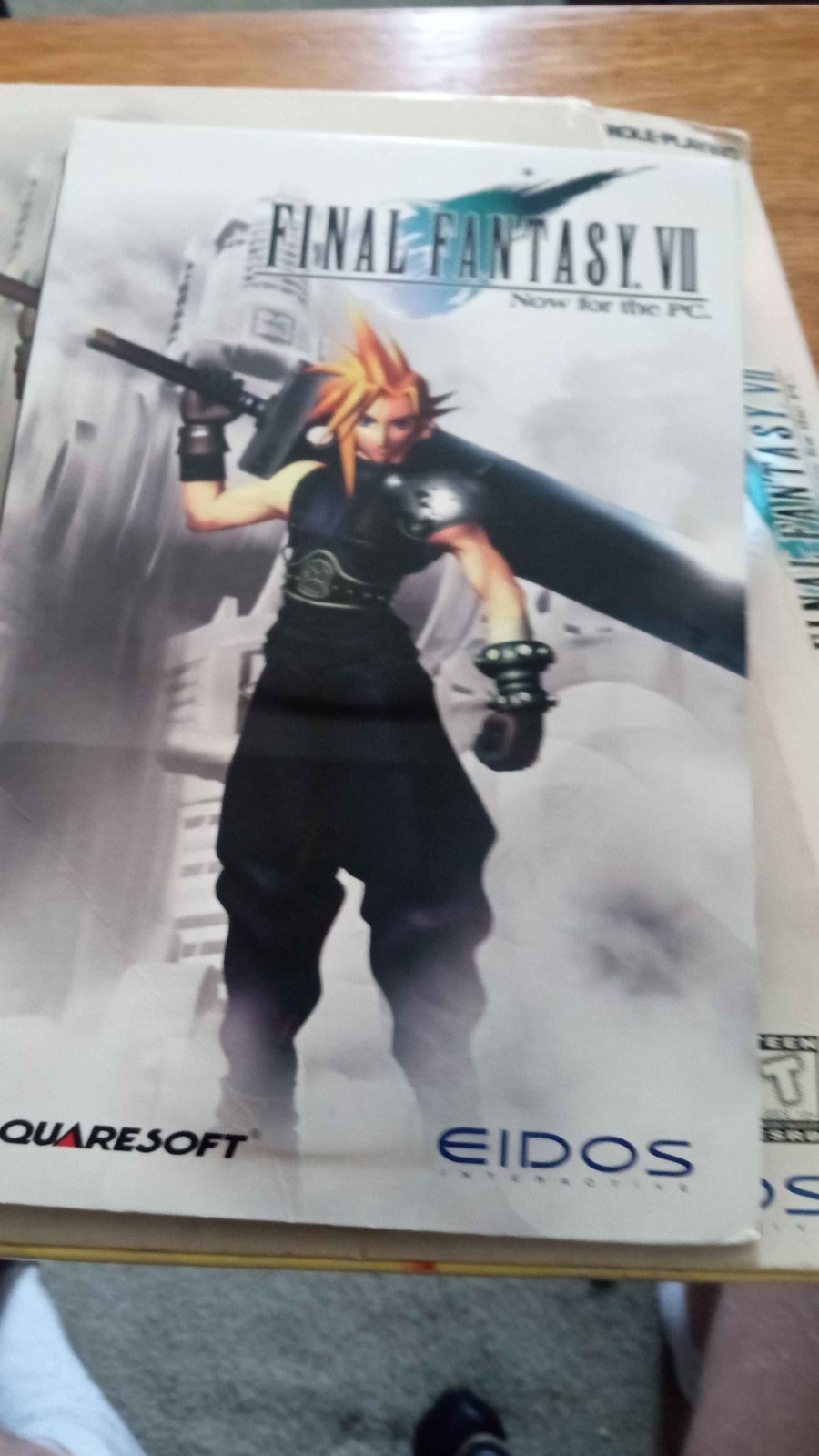 Final Fantasy VII (PC, 1998) Big Box / Trapezoid Box Rare CIB Complete