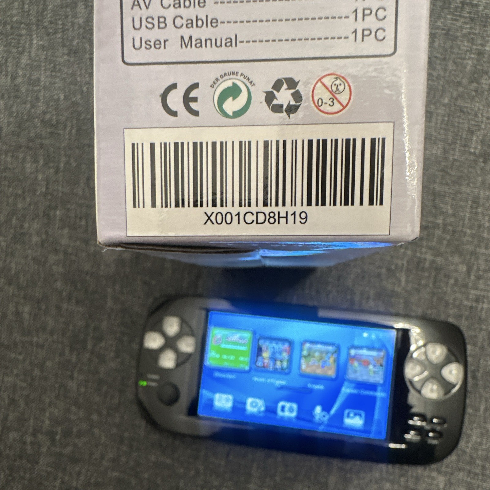 PAP-K III Plus 16GB 64-bit Handheld Game System Black TF Card Support Camera