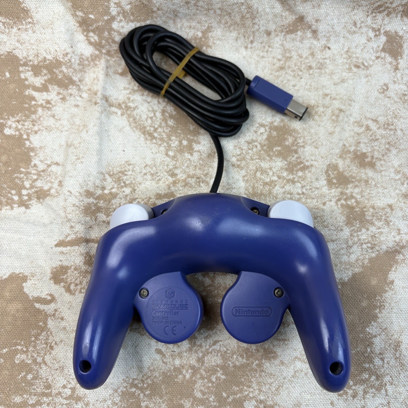 Nintendo GameCube Controller OEM Purple Indigo DOL-003 Tested/ Working Pics*