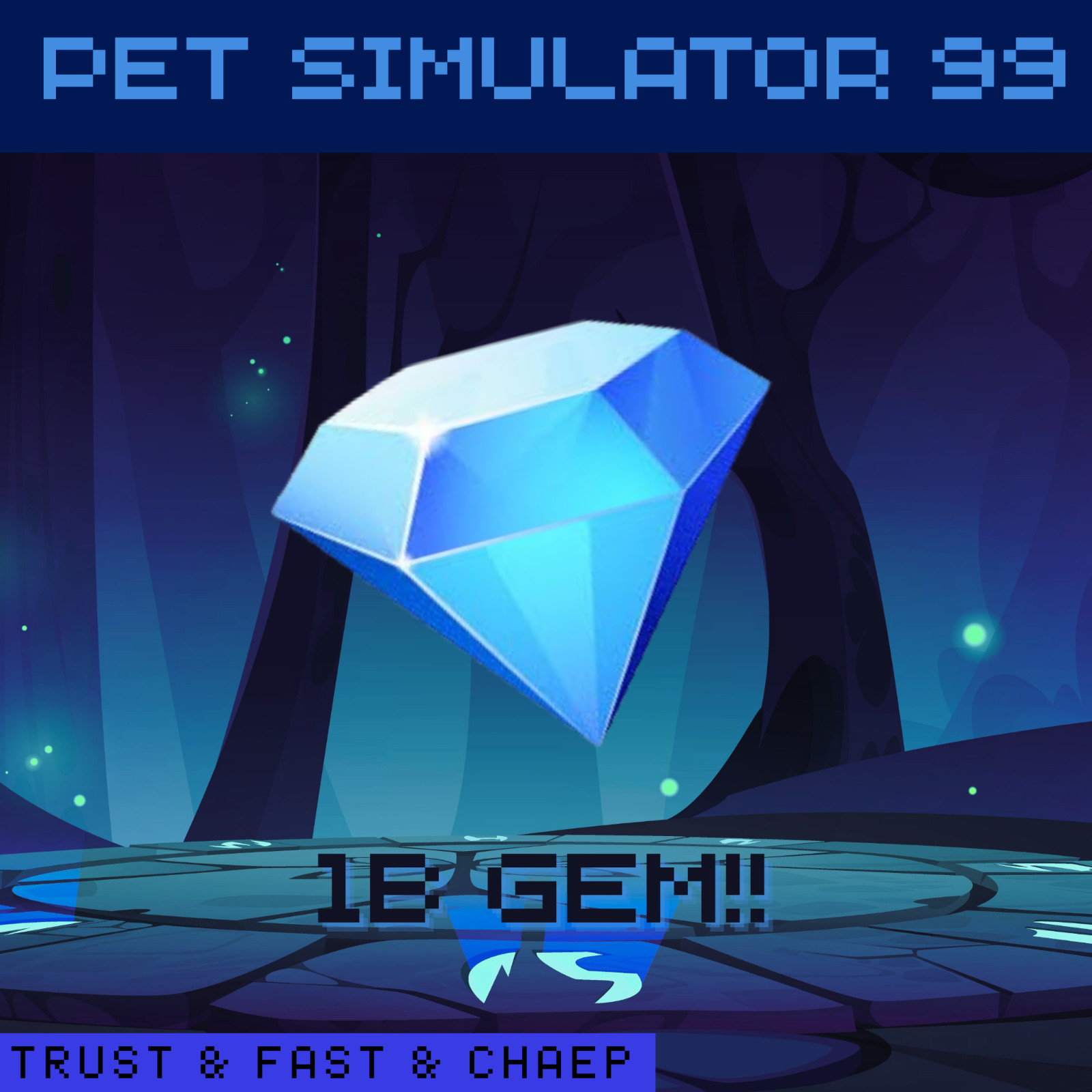 PET SIMULATOR 99 & PET SIM 99 & PS99 💎100M-15B GEMS💎 CHEAP & TRUSTED & FAST!