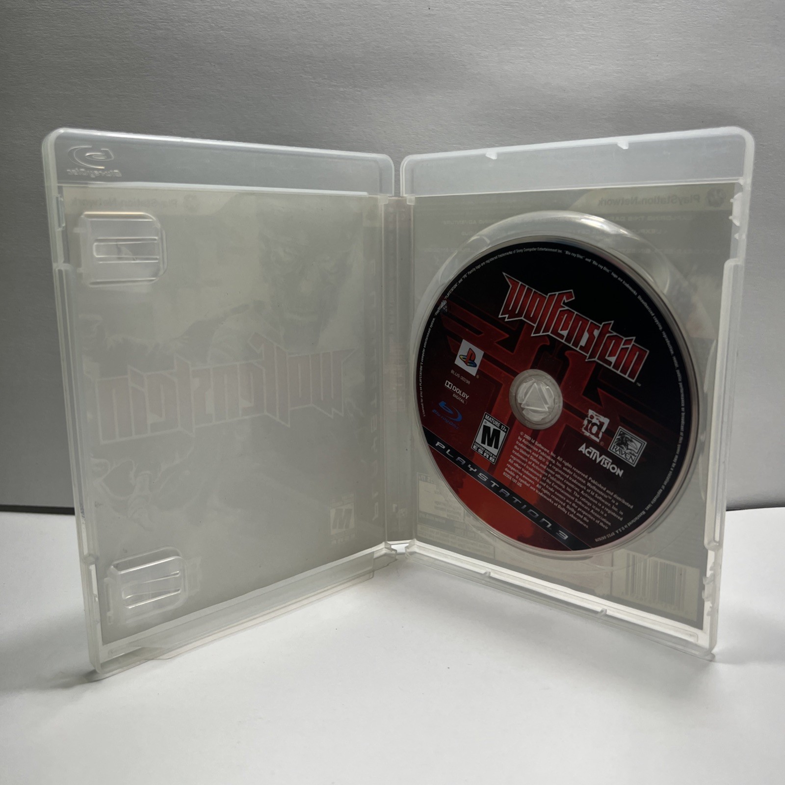 Wolfenstein PS3 game (Sony PlayStation 3, PS3, 2009) No Manual