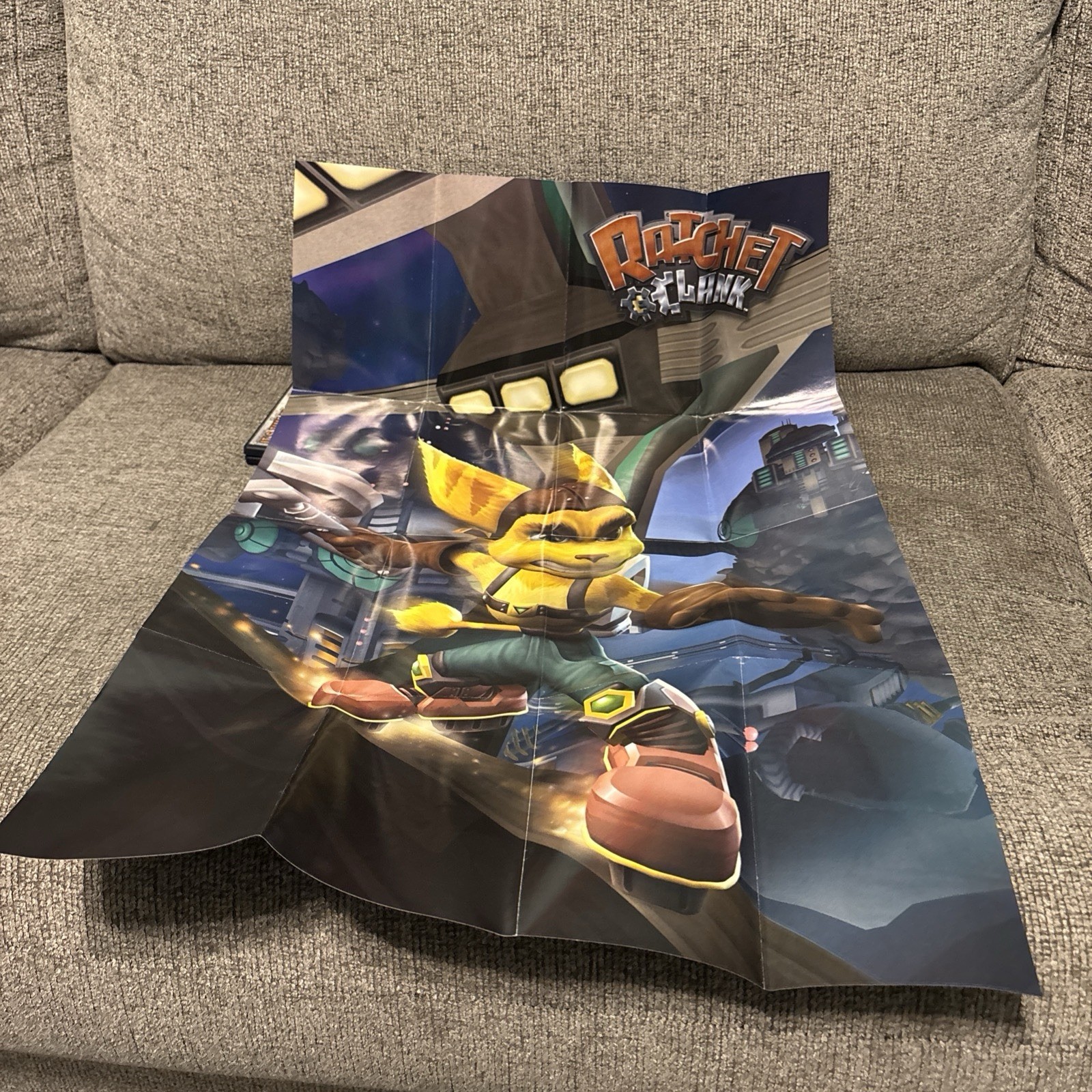 Ratchet & Clank (Sony PlayStation 2, 2002) With Poster Black Label Tested READ