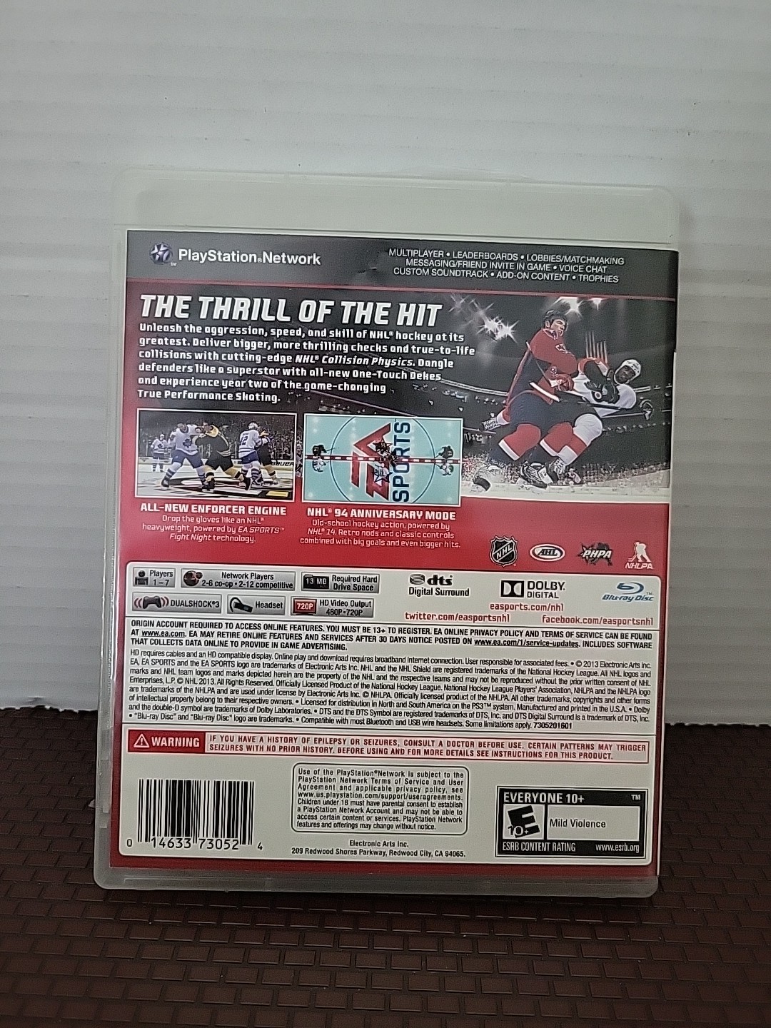 NHL 14 (Sony PlayStation 3, 2013)