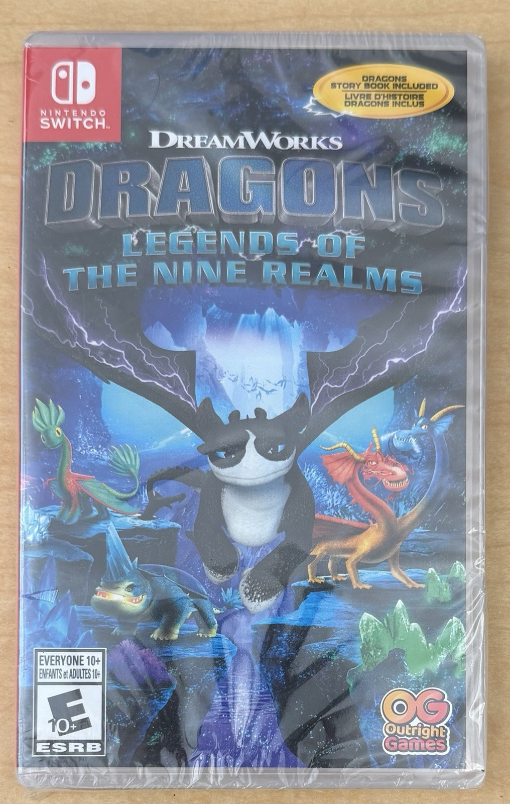 Nintendo Switch DRAGONS LEGENDS OF THE NINE REALMS Outright Games 2022 New MISB