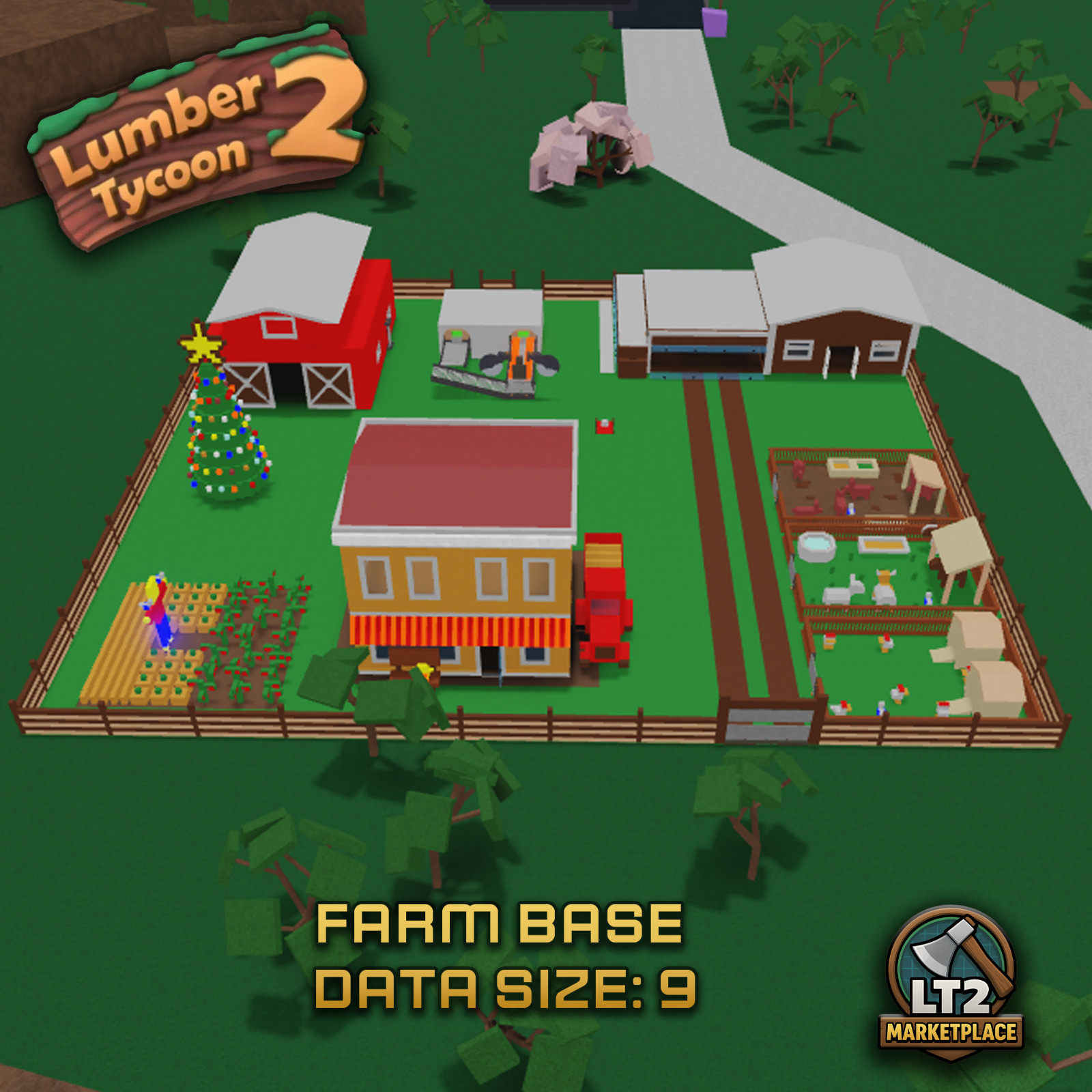 Lumber Tycoon 2 Farm Base ⚡Fast Service + Discounts⚡