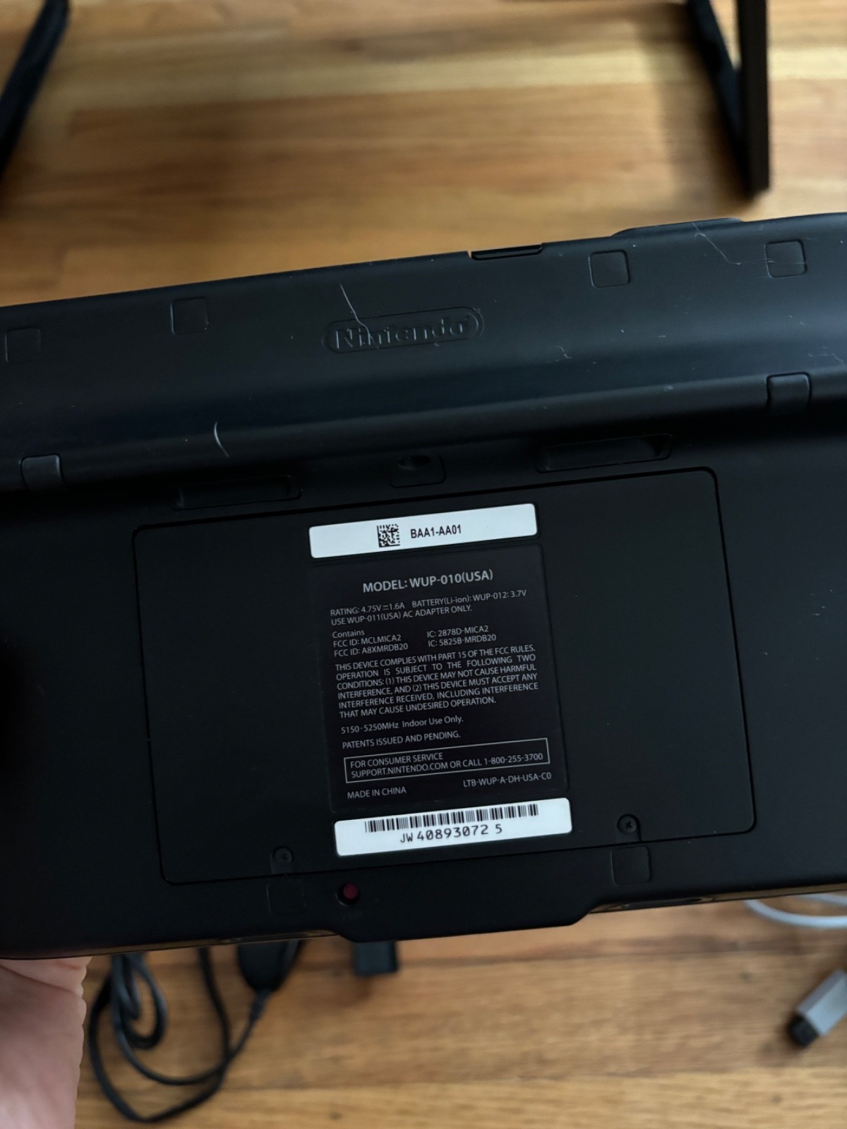 Wii U Console Black 32GB Tested&Work Sold as-is READ DESCRIPTION Check VIDEO
