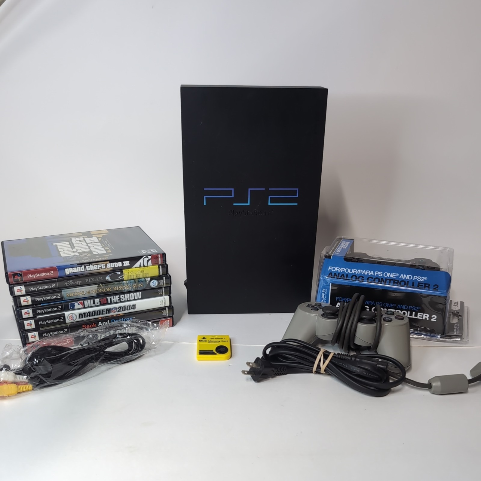 Sony PlayStation 2 PS2 Fat Console – SPCH-50001 – Tested & Working 7 games
