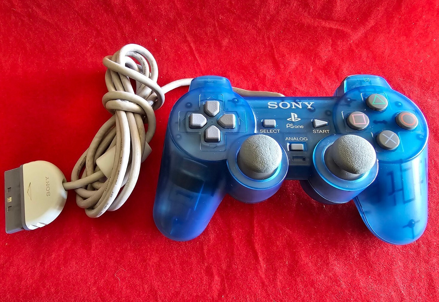 Sony Playstation PS One Video Game Console -Gray Pwr Mem Card TVCable Controller