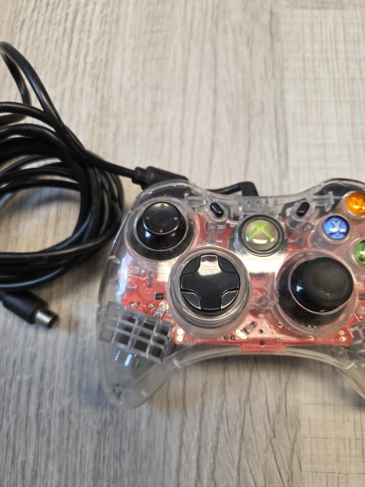 Afterglow AX.1 PL-3602 Wired USB Controller Xbox 360 Illuminated Clear Red