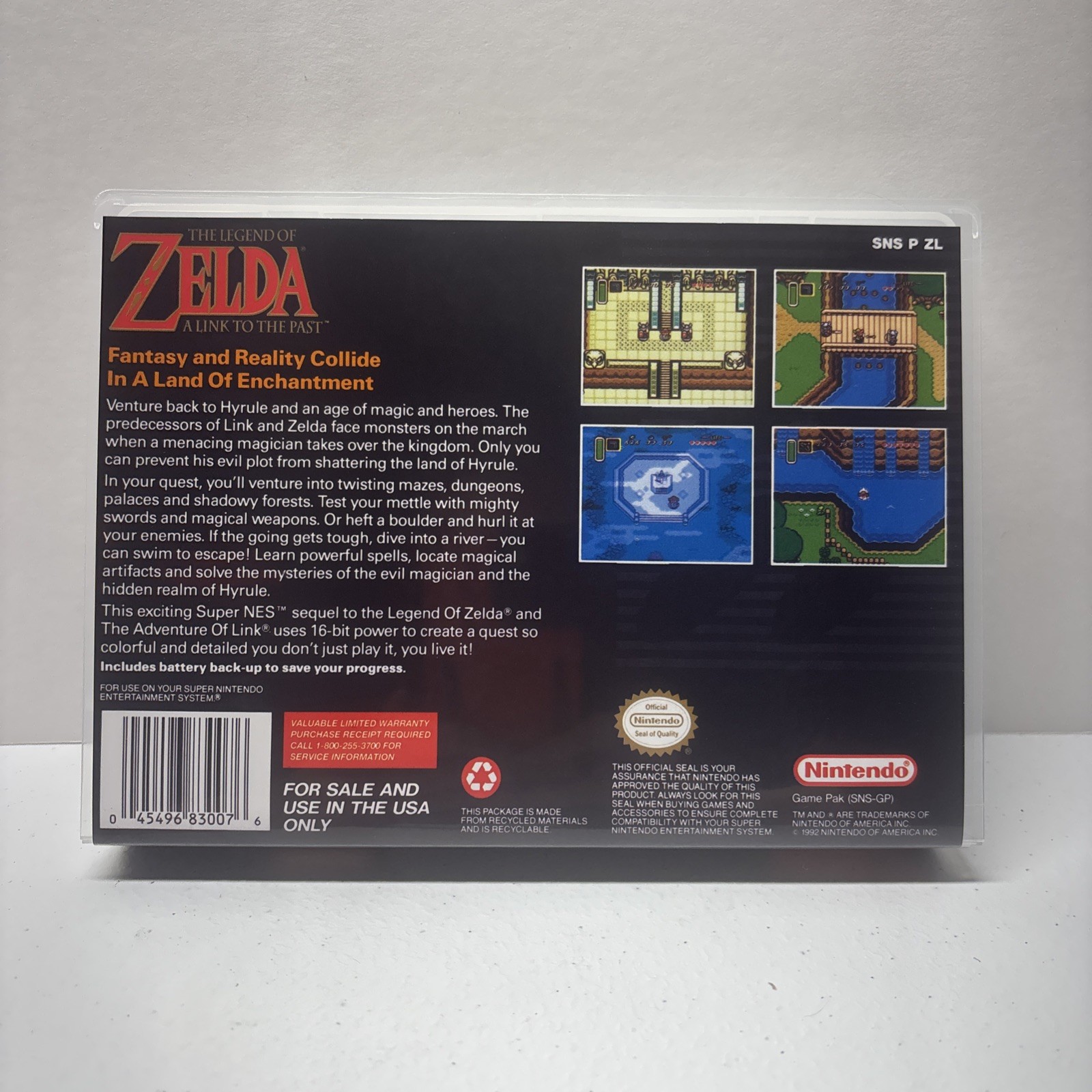 The Legend Of Zelda SNES Universal Game Case for Game Cartridge *CASE ONLY*