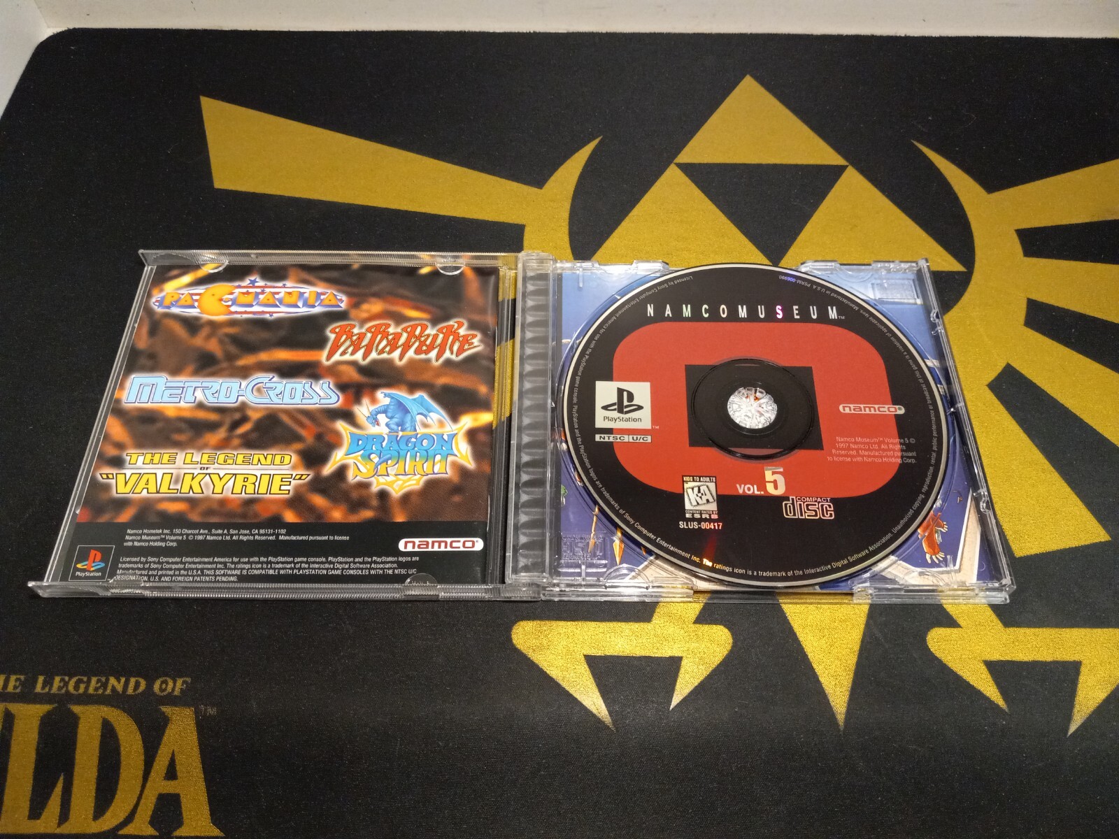 Namco Museum Vol. 1, 2, 3, 4 & 5 Complete Set Black Label for PlayStation 1 PS1
