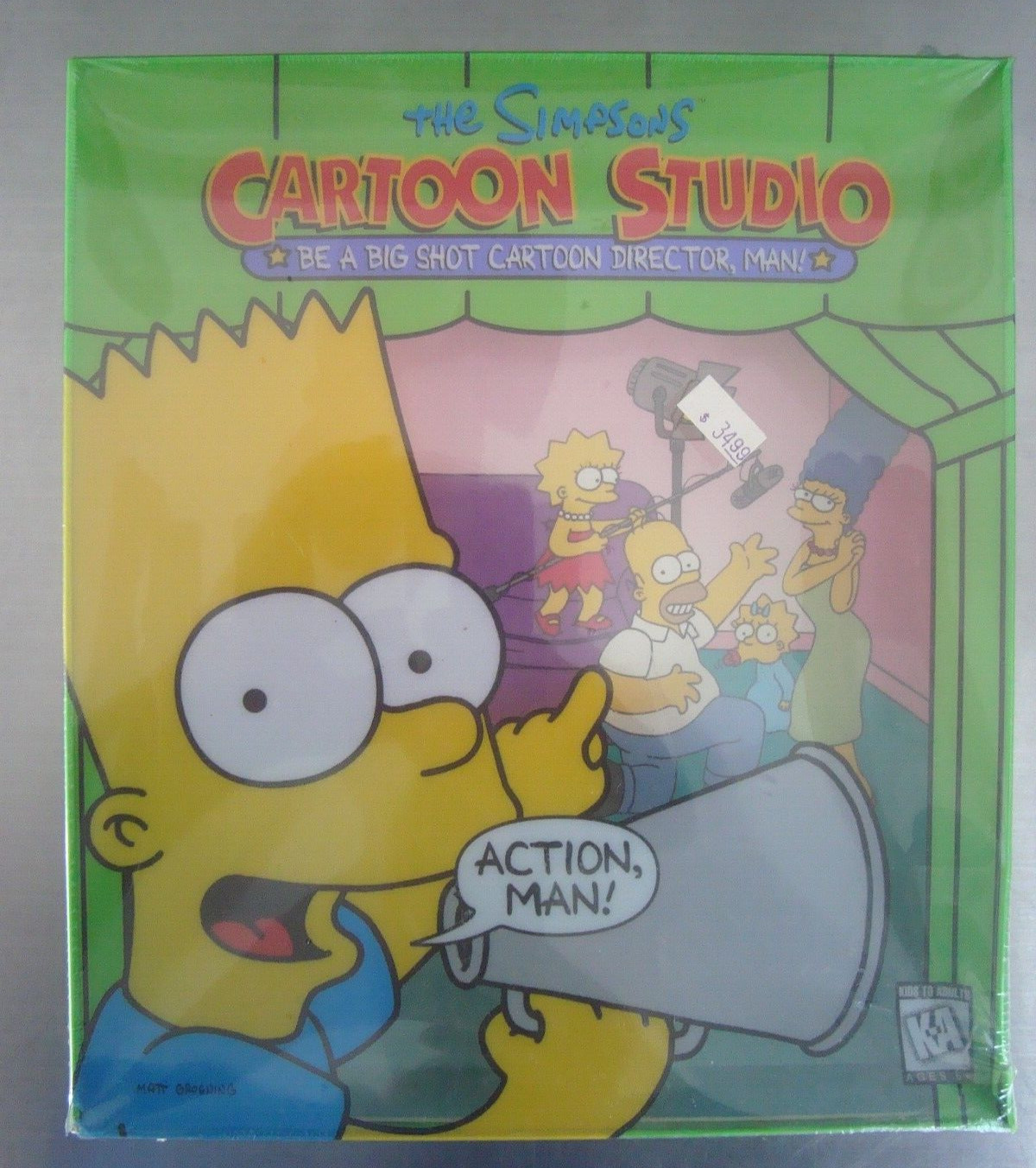 The Simpsons Cartoon Studio CD-ROM (PC, MAC 1999) – Sealed Big Box -Bart -Homer