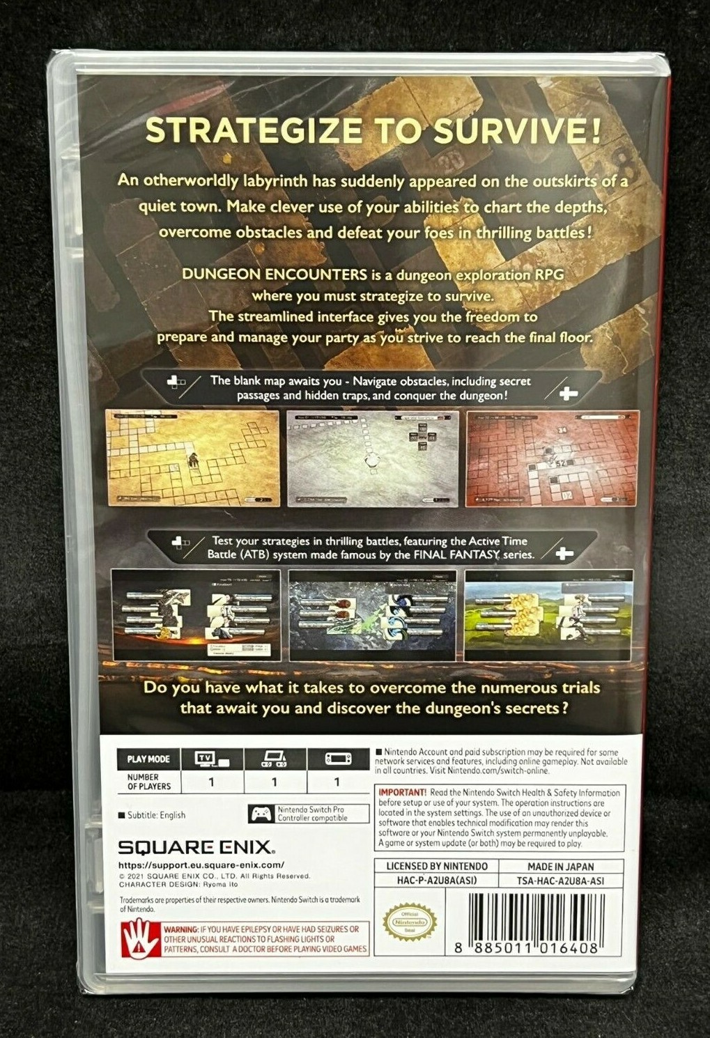 Dungeon Encounters (Switch) Asia Ver / Physical Ver /English Sub / English Cover