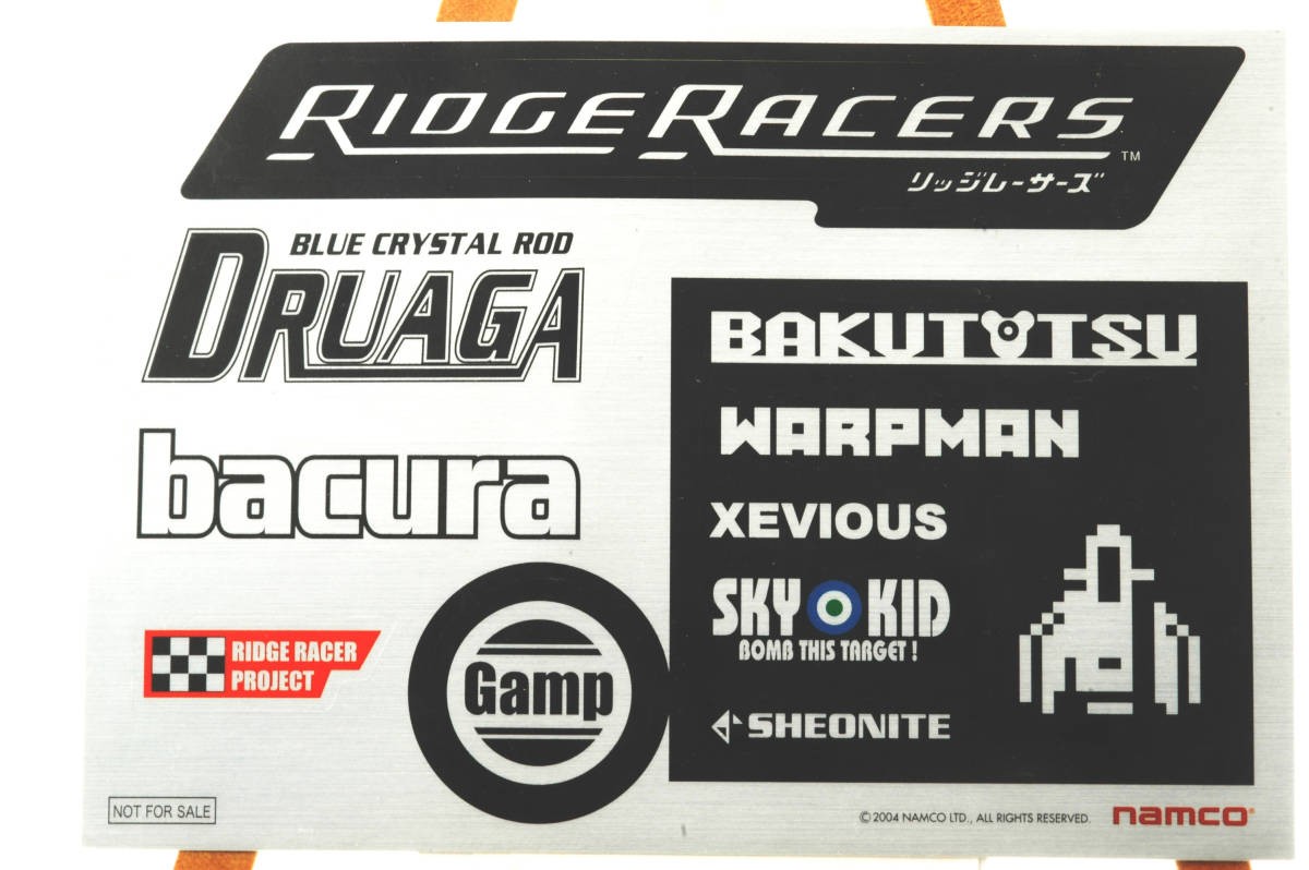 Namco Ridge Racers 2004 Bonus Sticker Pack