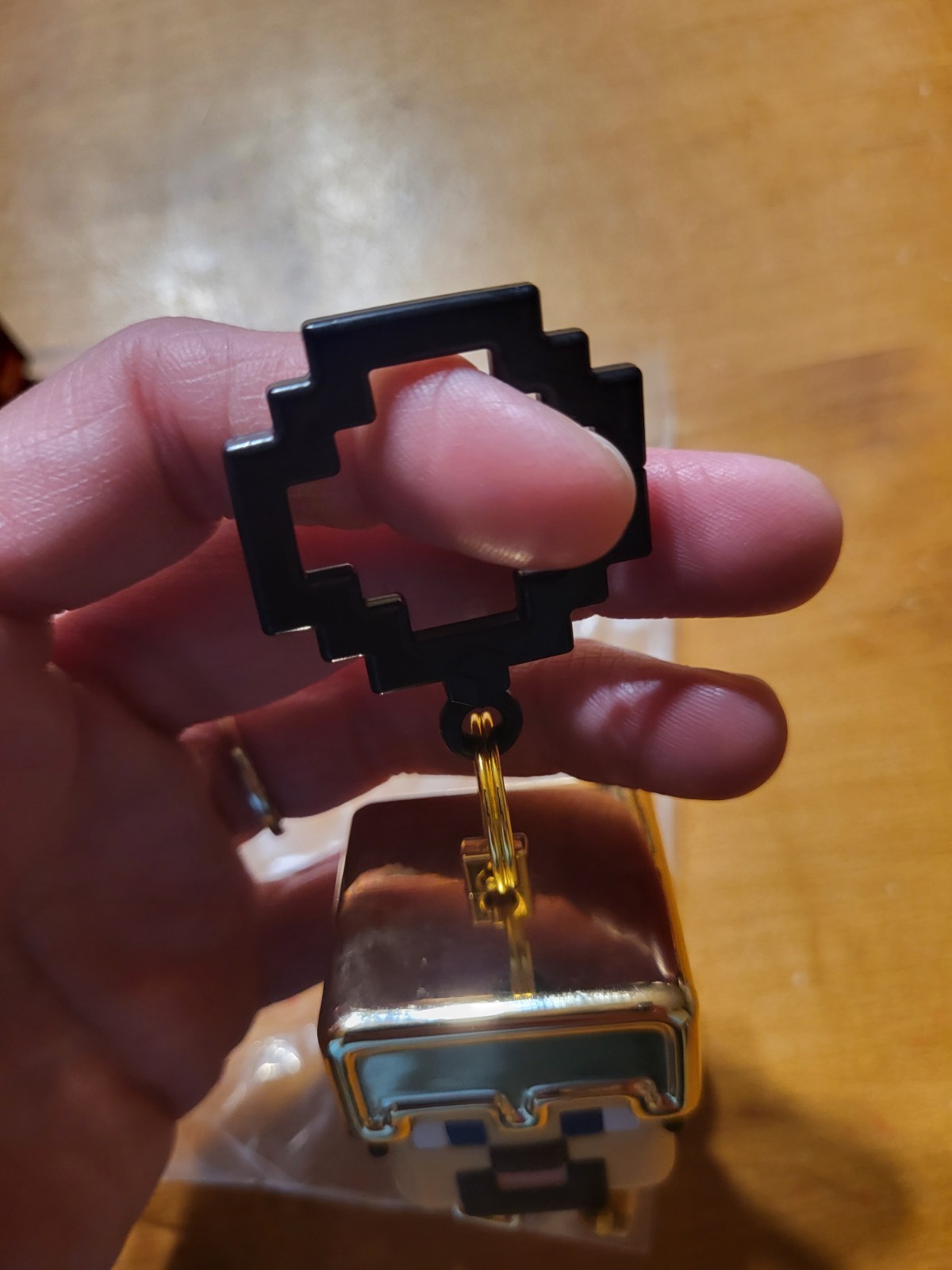 Minecraft GOLD ARMOR STEVE 24K Chase Backpack Hangers Series 4 Mojang RARE