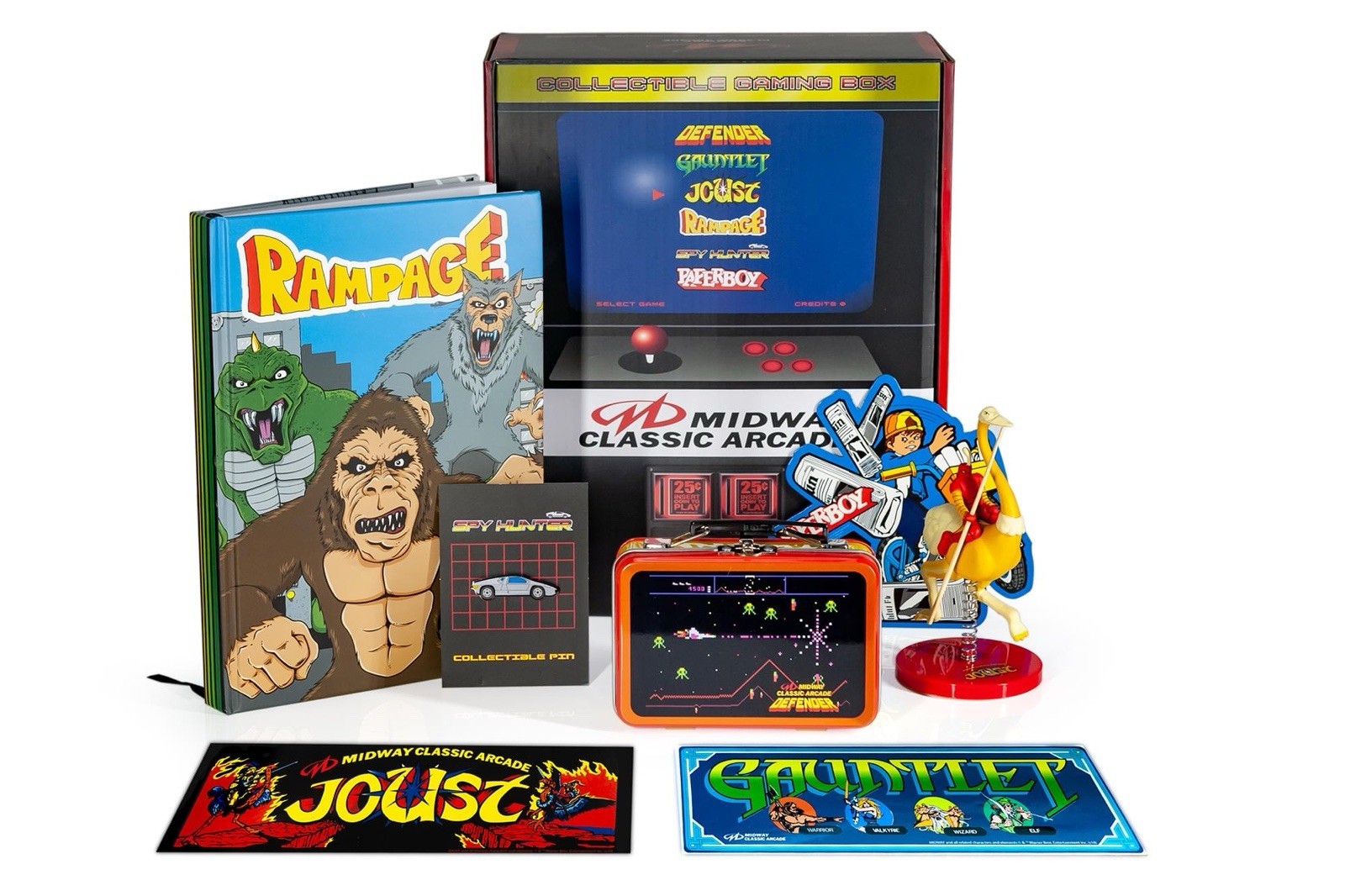 Midway Classic Arcade Game Collectible Loot Box Rampage Joust Defender Gauntlet