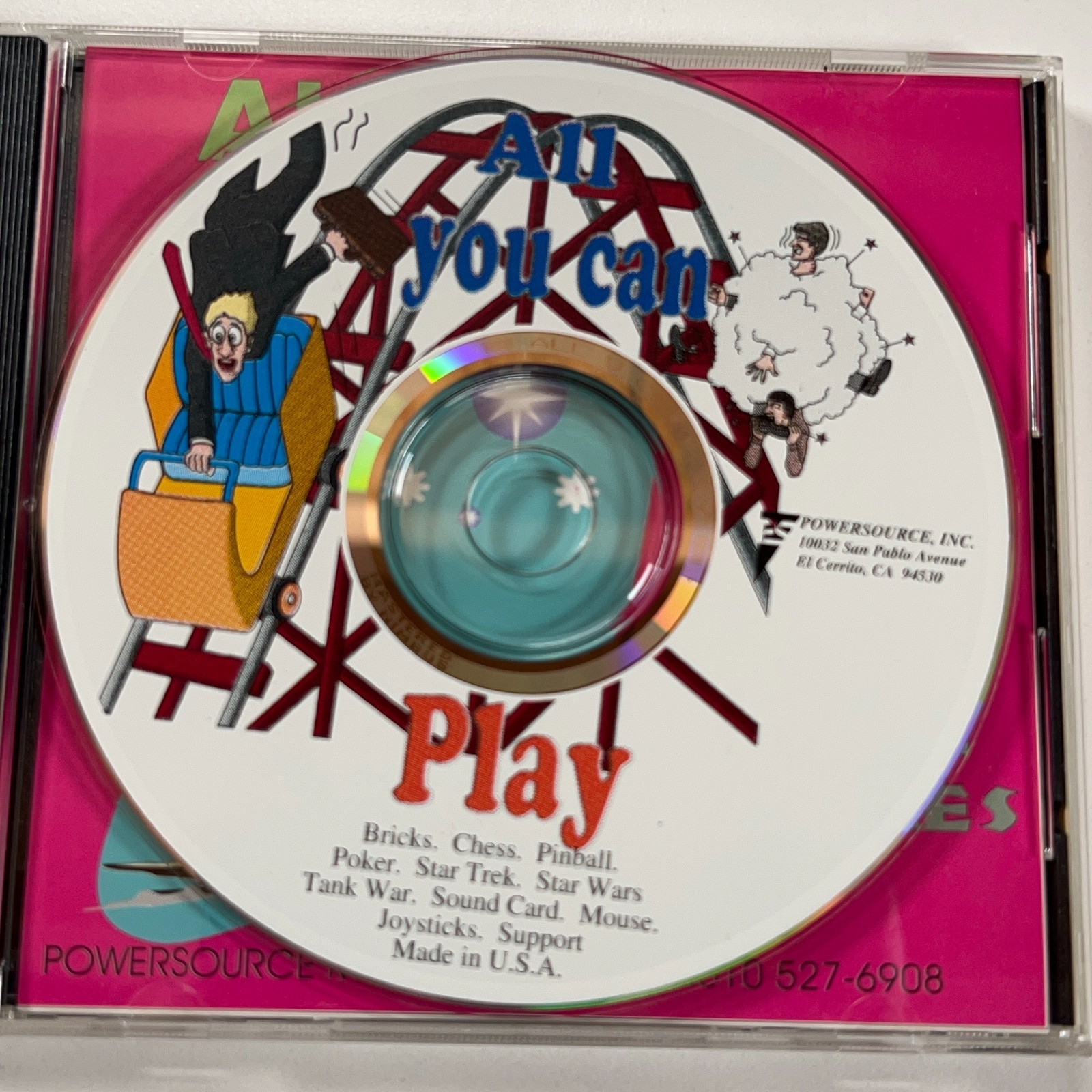 VTG All You Can Play PC CD-ROM 50+ Games Shareware Collection MS-DOS Windows 3.1