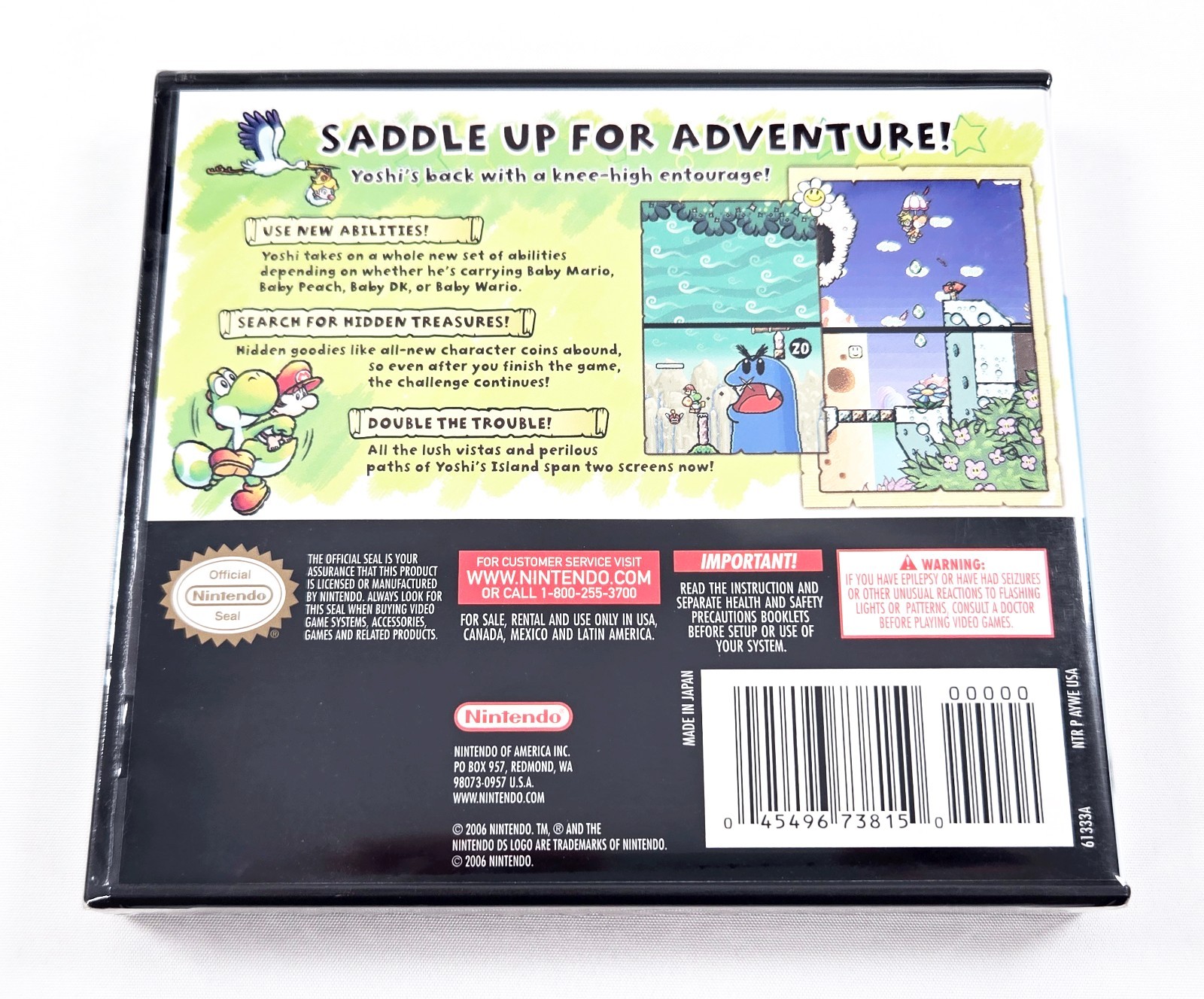 YOSHI’S ISLAND DS BRAND NEW SEALED 2006 Authentic Nintendo DS