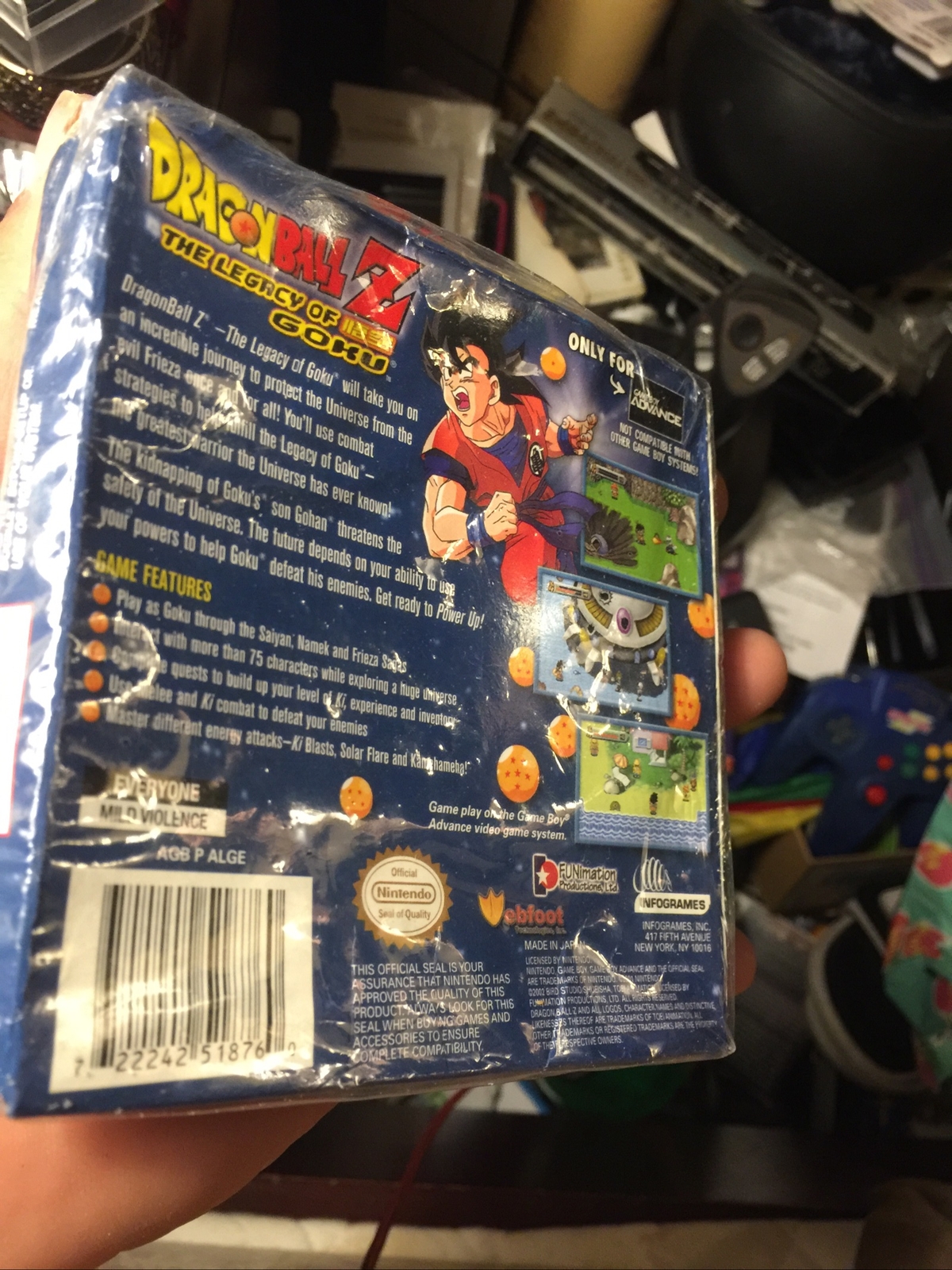 Dragon Ball Z: The Fate of Goku Nintendo Game Boy Advance 2002 Sealed ITALY