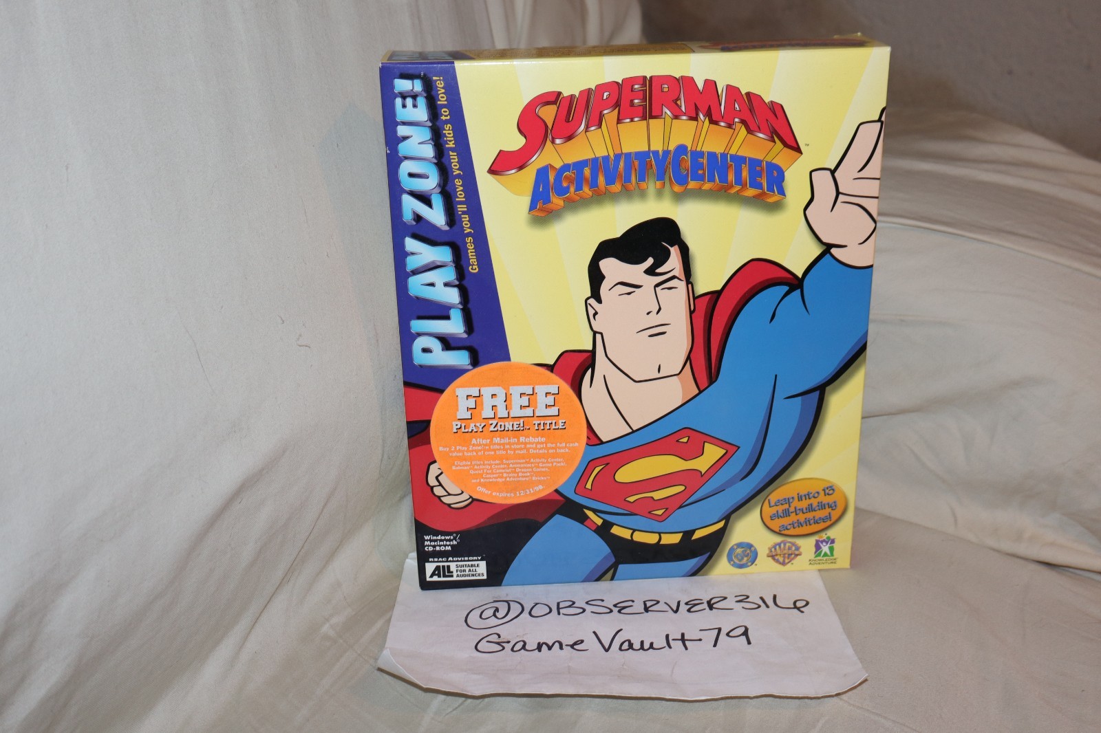DC Comics Superman Activity Center for PC MAC NEW BIG BOX