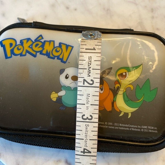Pokemon Black and White Soft Zip Travel Case Nintendo DS 2011 Oshawott Snivy …
