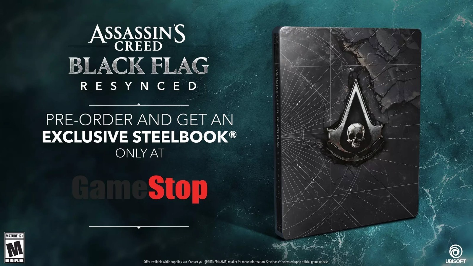 Assassins Creed Black Flag Resynced with Gamestop Exclusive Steelbook PS5 ACBF