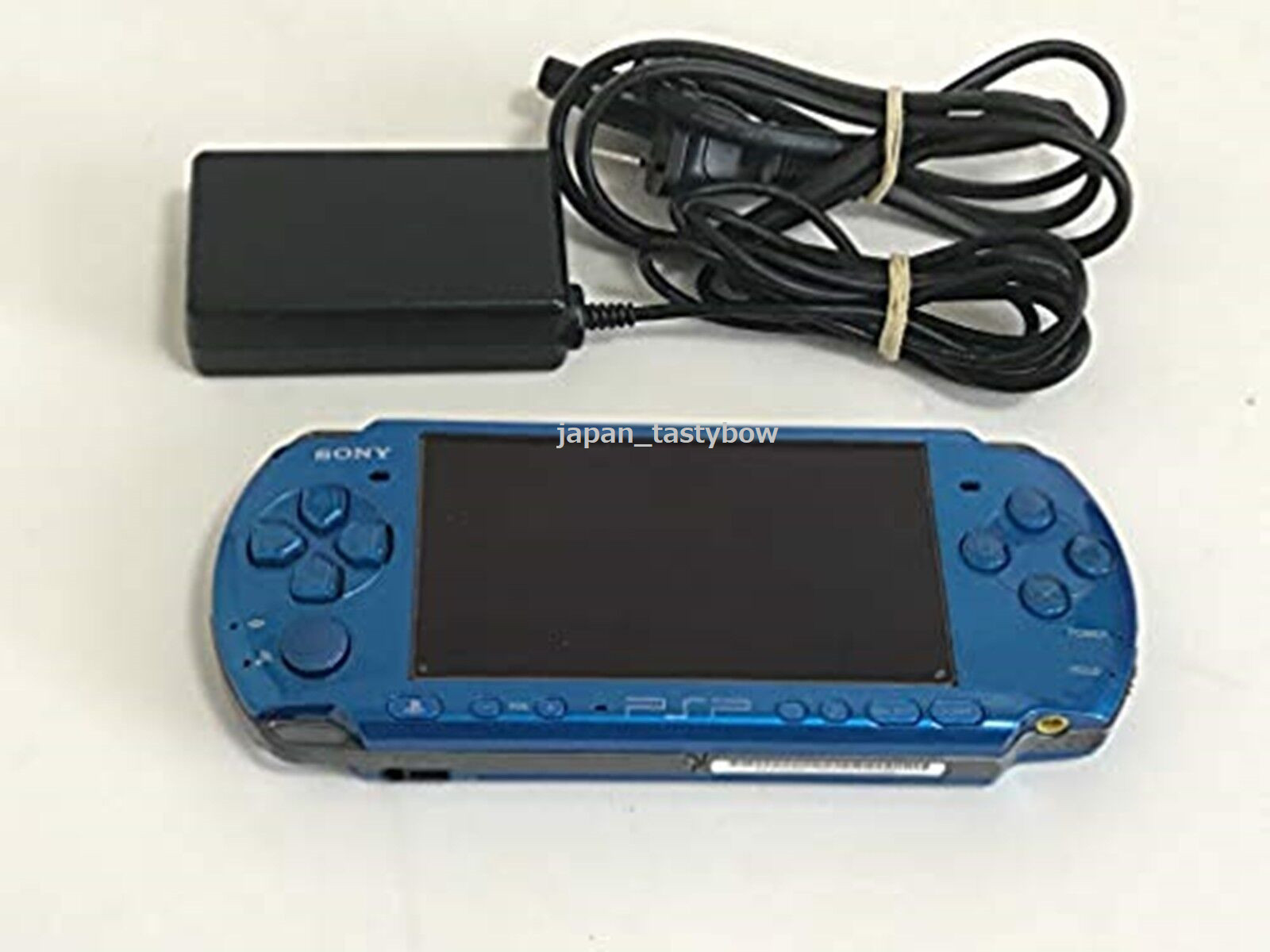SONY PSP Playstation Portable Vibrant Blue PSP – 3000 VB Cable Console Set