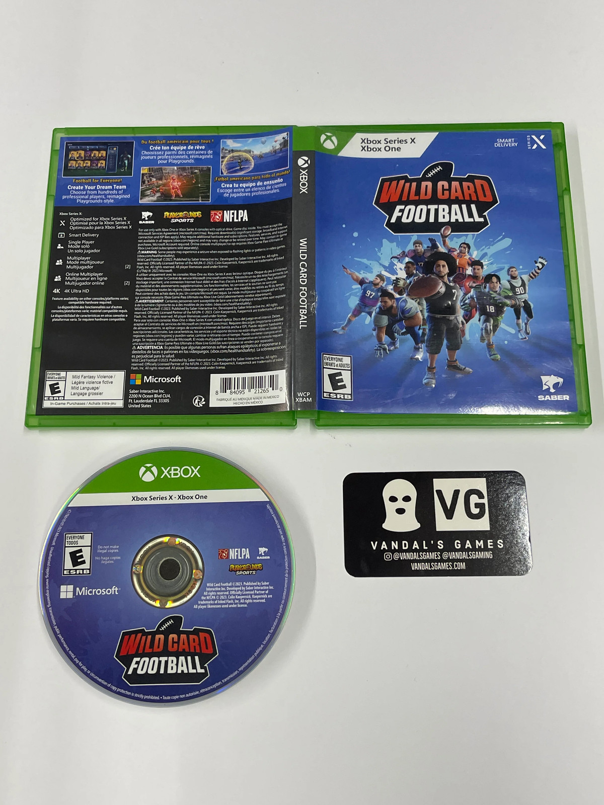 XSX – Wild Card Football Microsoft Xbox One Series X W/ Case #111