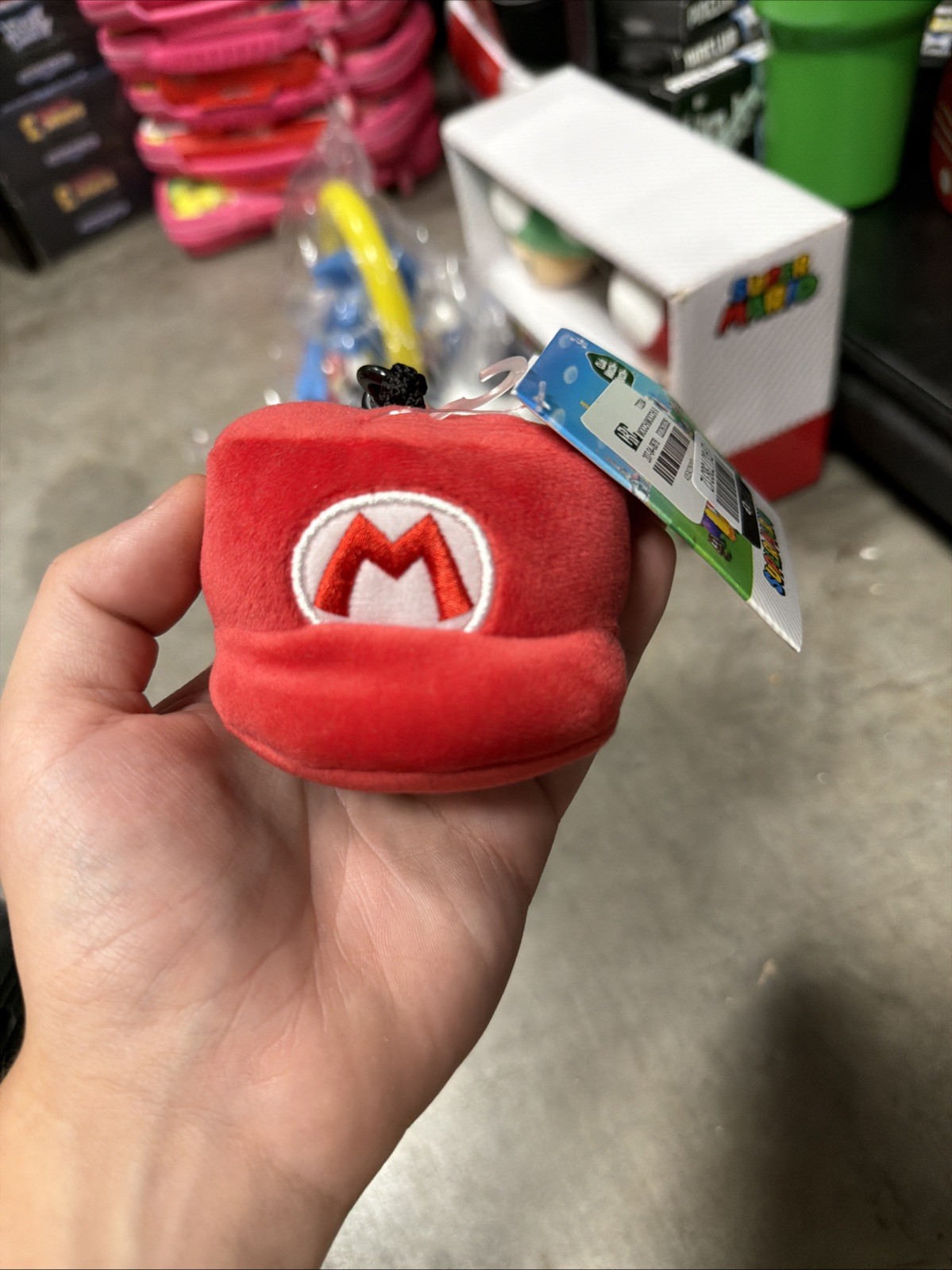 Nintendo Mario Kart Mocchi Mocchi Mario’s Hat Clip On Plush