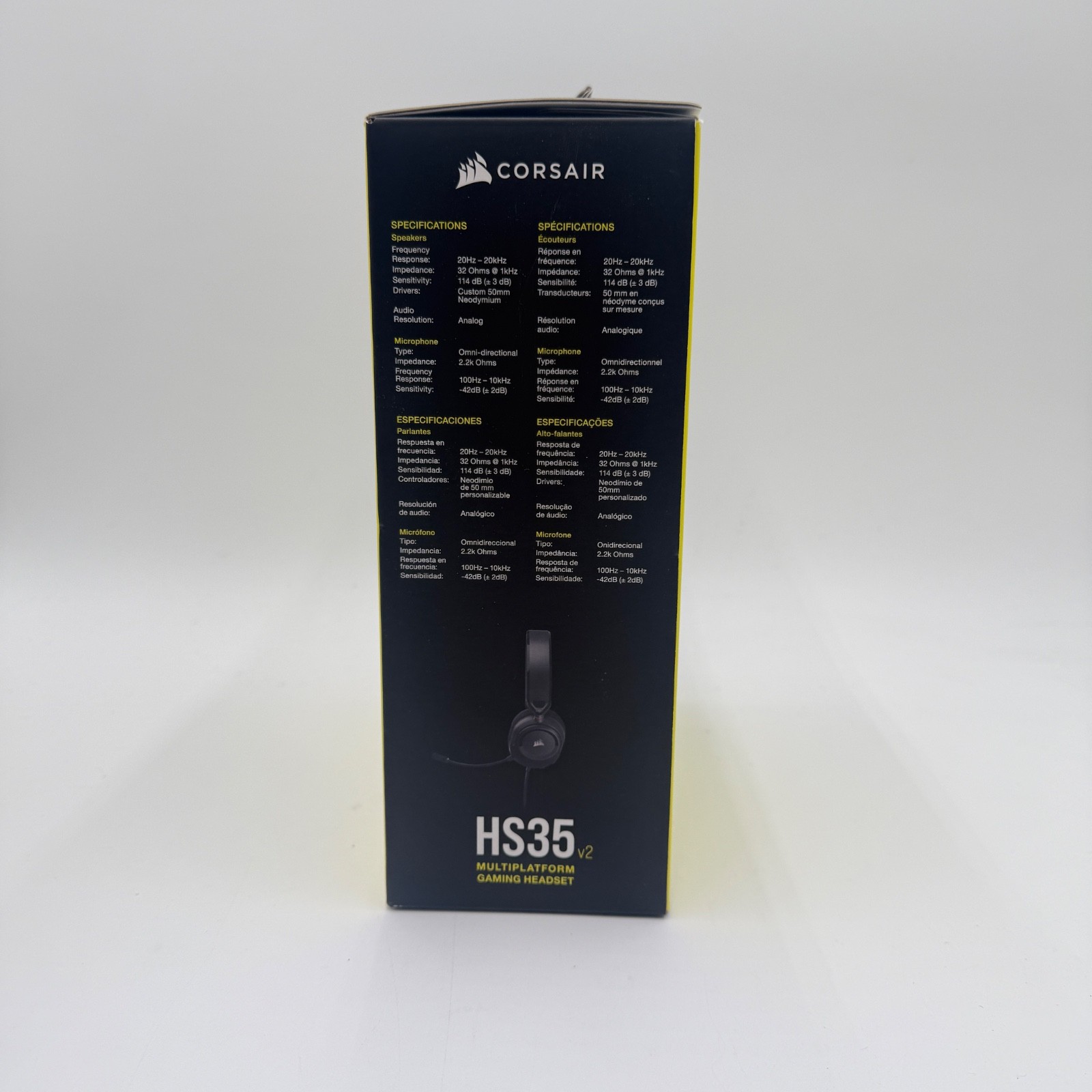 Corsair HS35 v2 Multiplatform Gaming Headset – PS5, Xbox, PC, Switch – Brand New