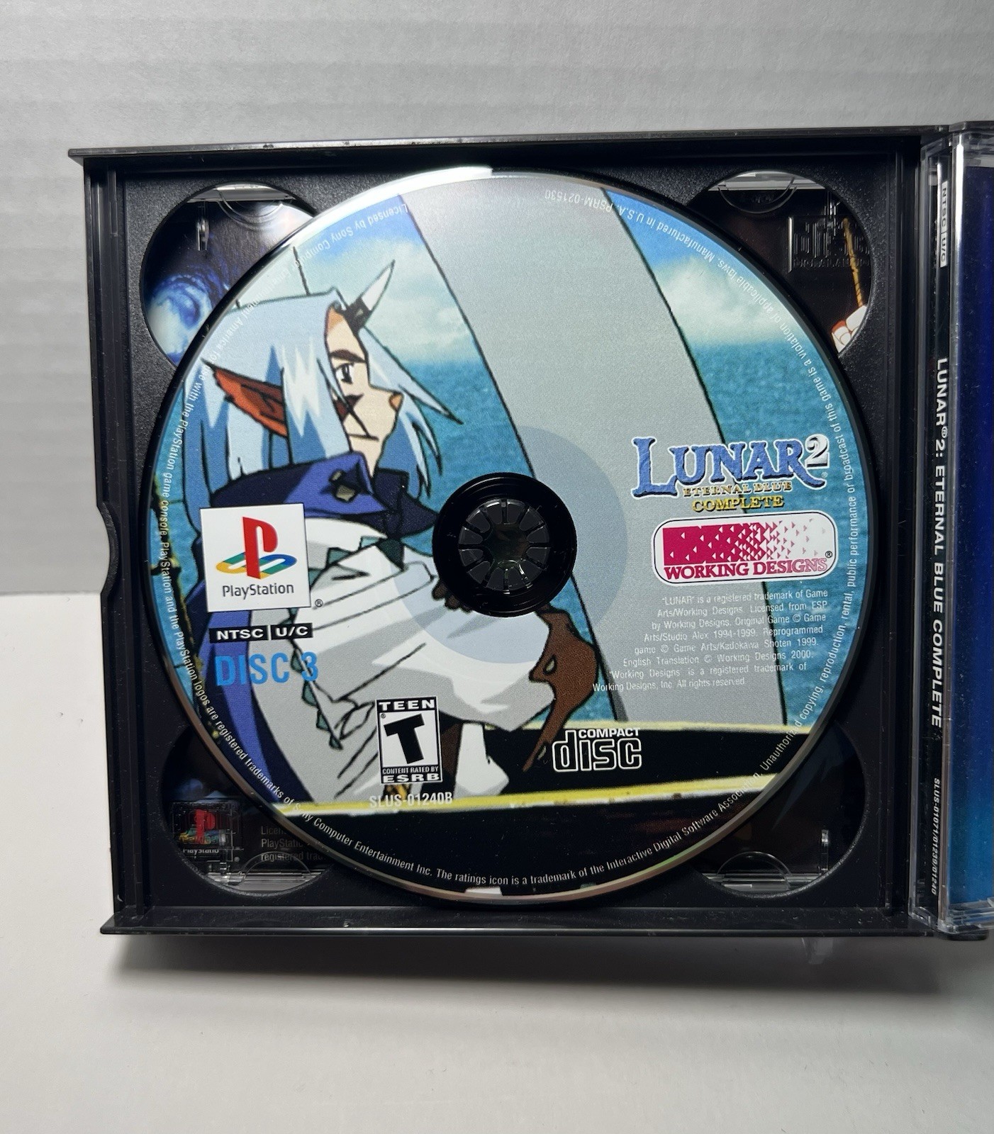 Lunar 2 Eternal Blue Complete PS1 Collector’s Edition Complete Working ••