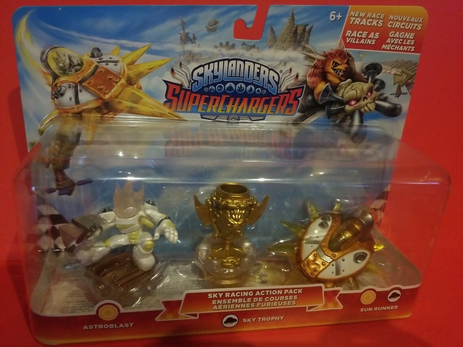 SKYLANDERS SUPERCHARGERS SKY RACING ACTIONPACK Astroblast & TERRAFIN SUPERCHARGE