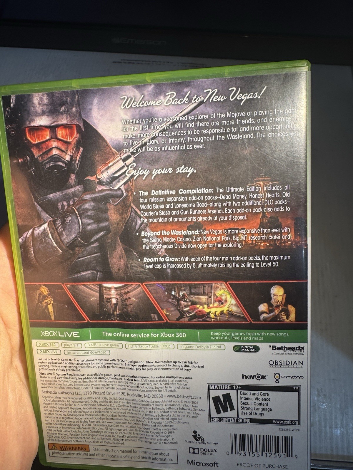 Fallout: New Vegas Ultimate Edition Xbox 360 CIB
