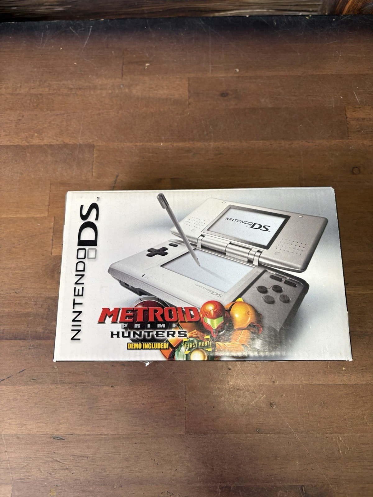 Nintendo DS Metroid Prime Hunters Titanium Console Box/Charger Only No Console