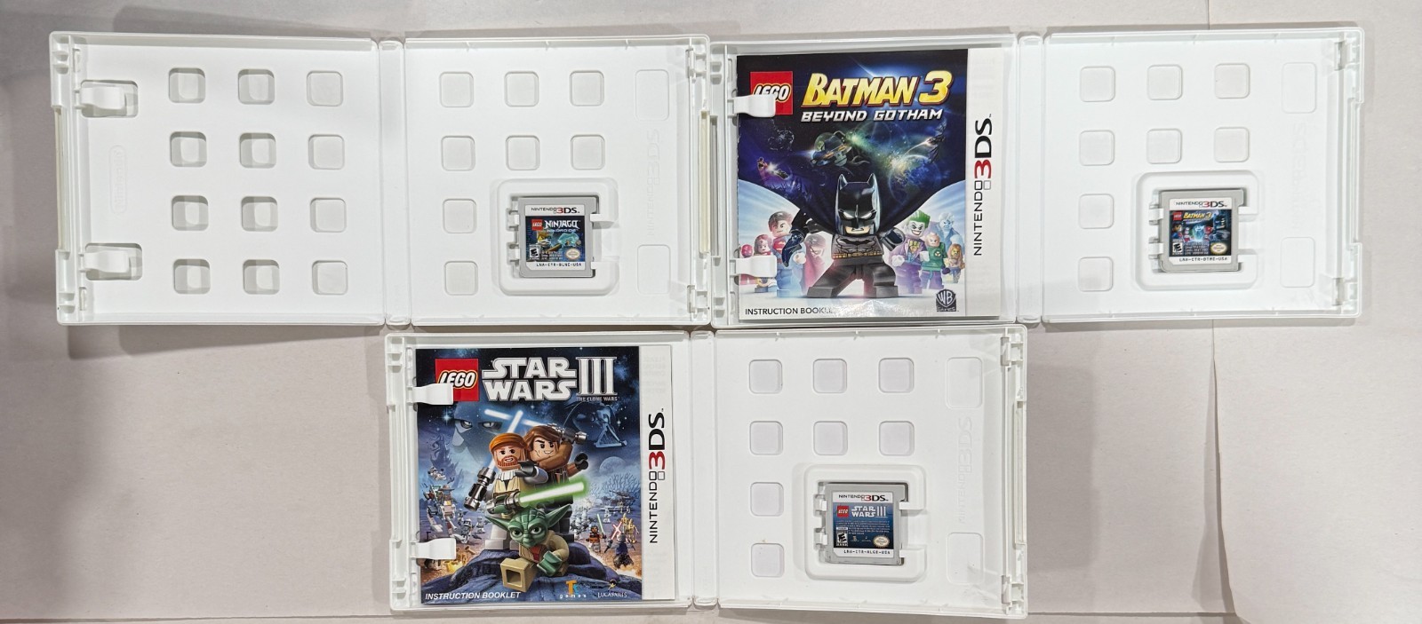 Nintendo 3DS – Lego Game Lot – Star Wars, Ninjago, Batman, Jurassic Park, Marvel
