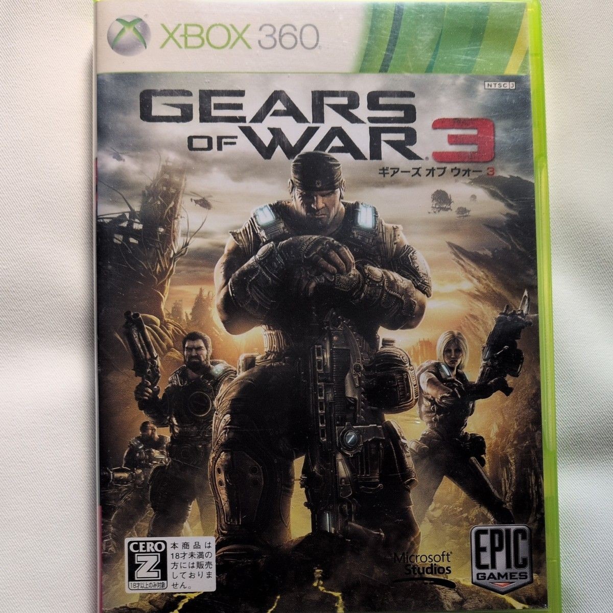 Gears of War 3 Xbox 360 Complete CIB NTSC-J Microsoft Epic Games