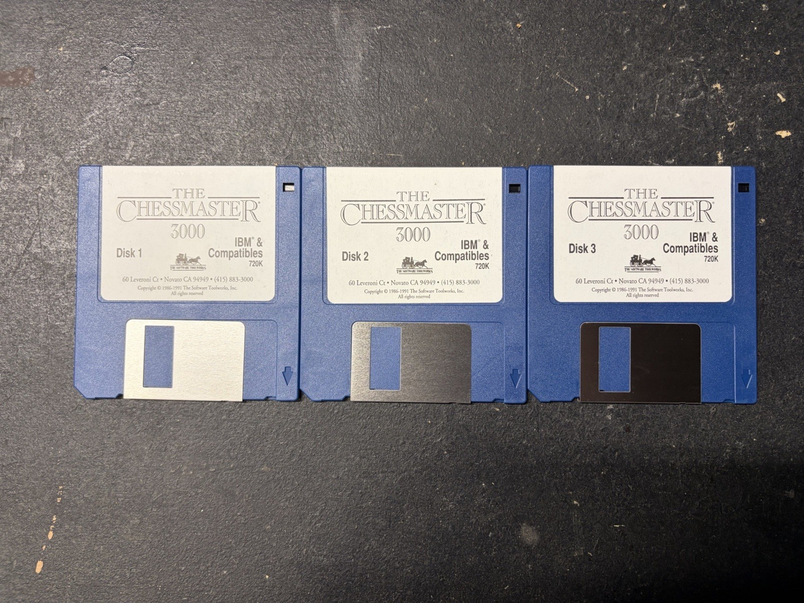 The Chessmaster 3000 IBM PC 3.5+5.25in Floppy Disks CIB Complete In Box