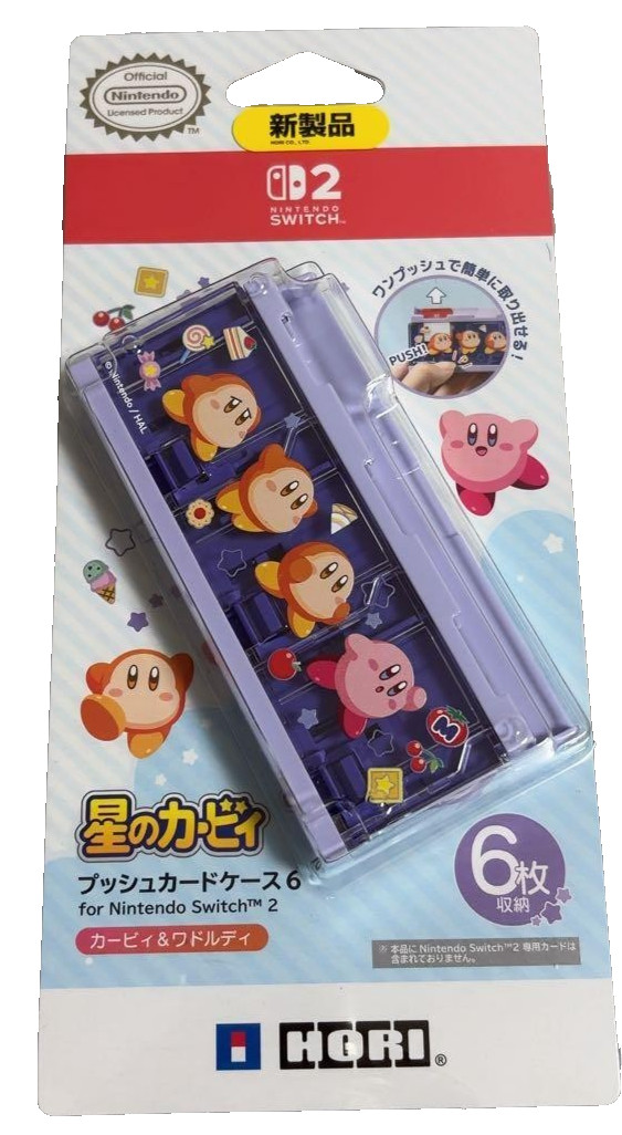 HORI Kirby & Waddle Dee Card Case 6 for Nintendo Switch 2 Japan Limited New