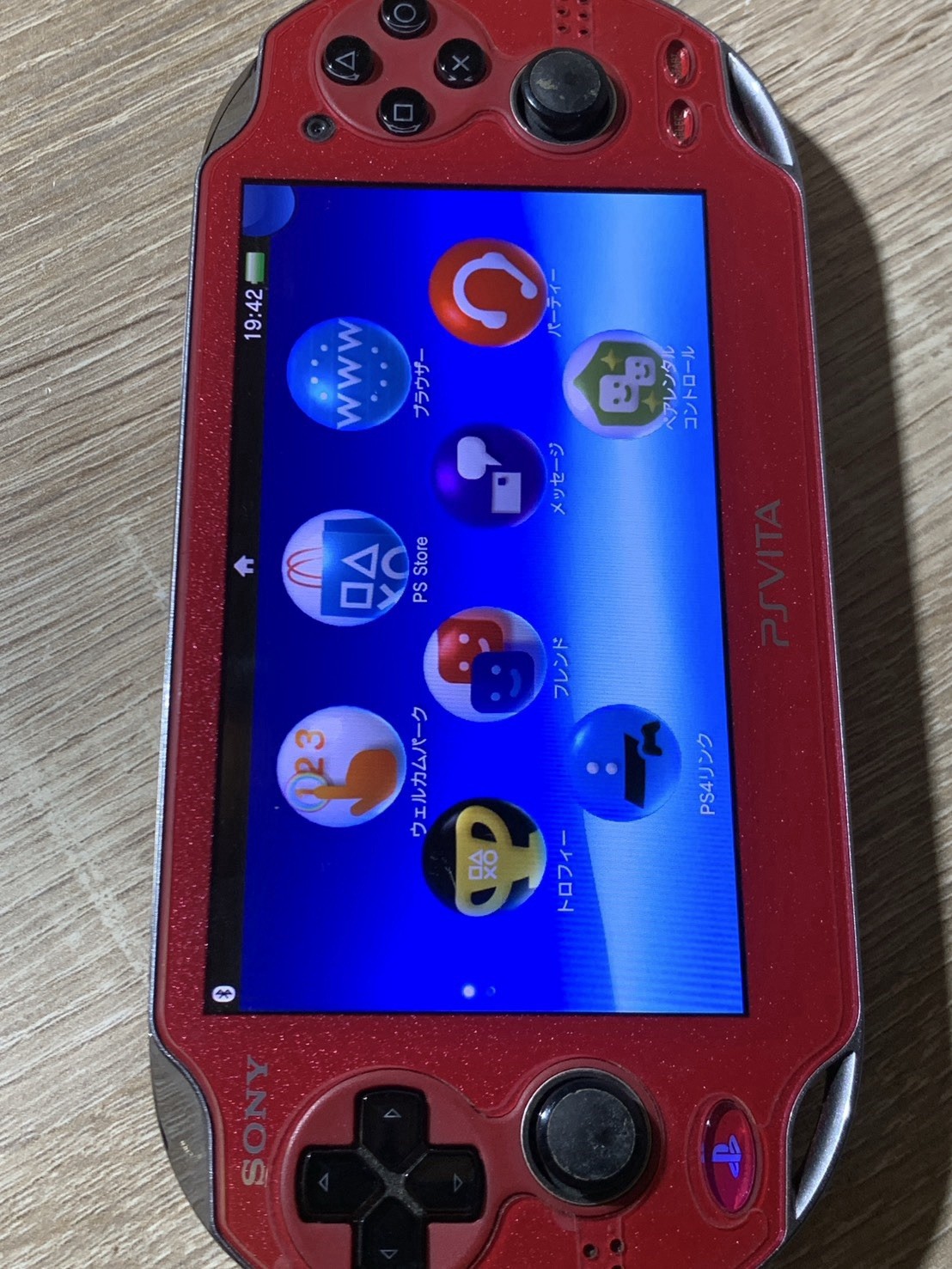 1536 PlayStation PS Vita PCH-1000 Cosmic Red Good TESTED