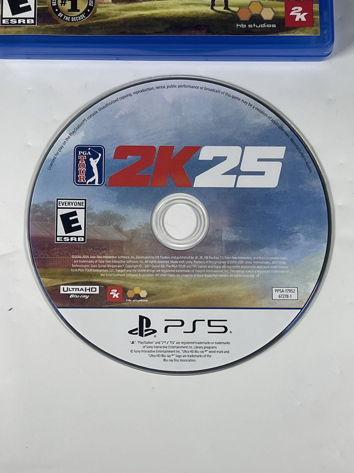 PGA Tour 2K25 (Sony PlayStation 5 PS5, 2025)
