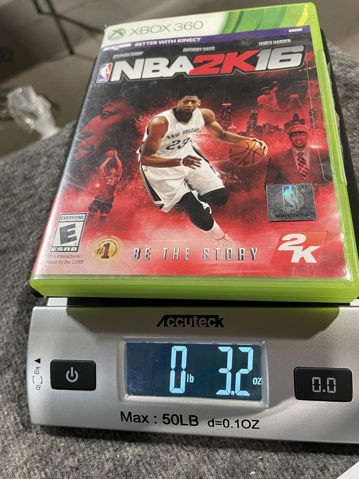 NBA 2K16 Microsoft Xbox 360 Game Disc Better With Kinect Basketball Sports