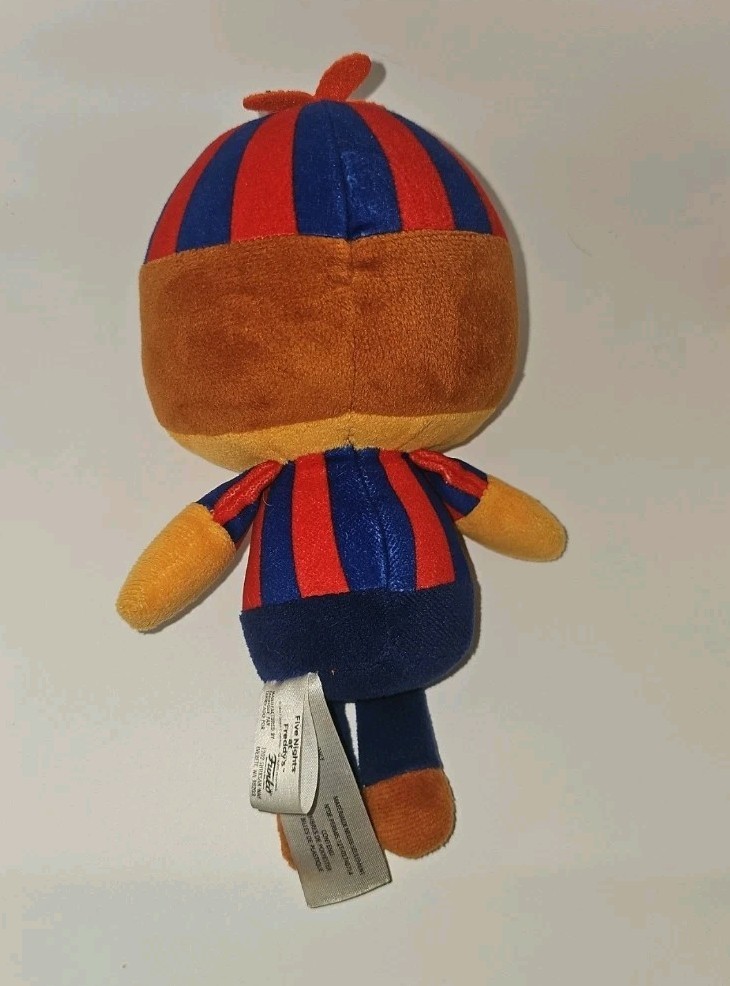FNAF Five Nights Balloon Boy Plush Circus Red Blue Striped Original 2017 – 9″