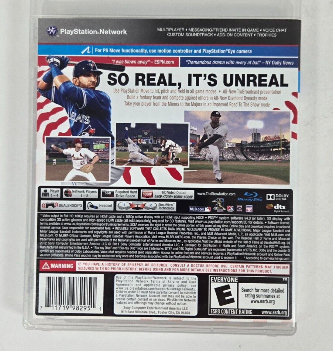 MLB 12 The Show PS3 PlayStation 3 – Complete CIB