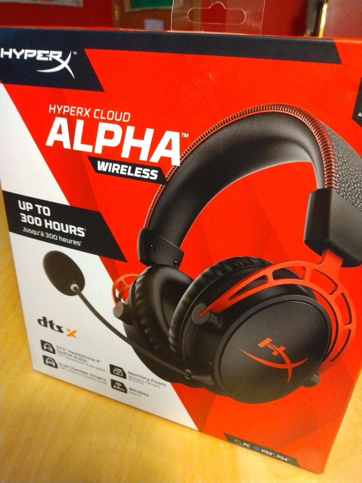 HyperX Cloud Alpha RF Wireless Gaming Headset (4P5D4AA) – Black for PC,PS4,XB1