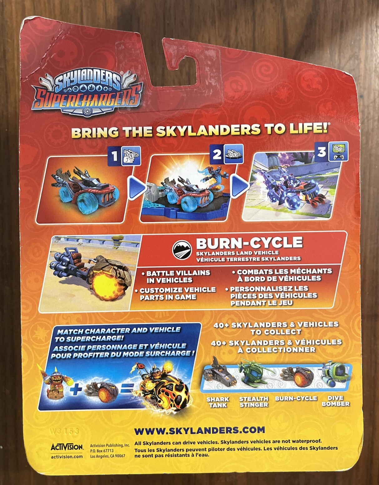 Skylanders Superchargers Burn-Cycle Land Vehicle (Fire / Land) New