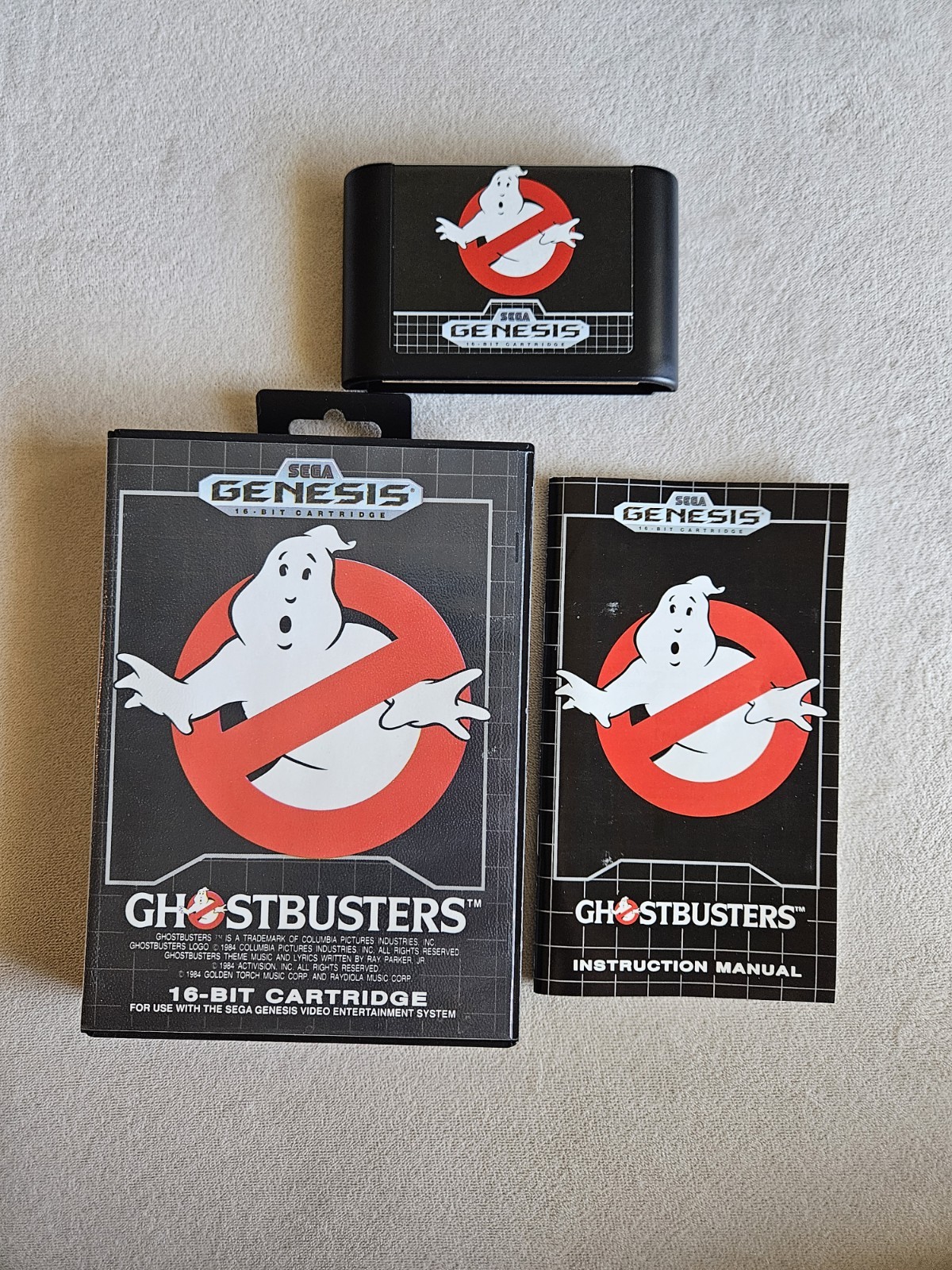 GHOSTBUSTERS SEGA GENESIS COMPLETE IN BOX VERY GOOD CONDITION