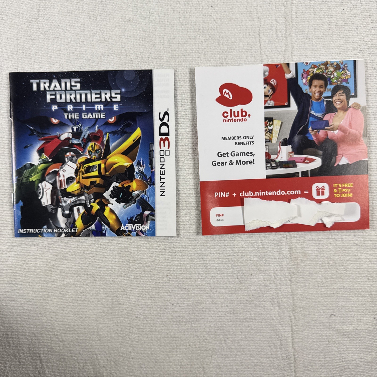 Transformers Prime: The Game (Nintendo 3DS, 2012) COMPLETE CIB NICE!!