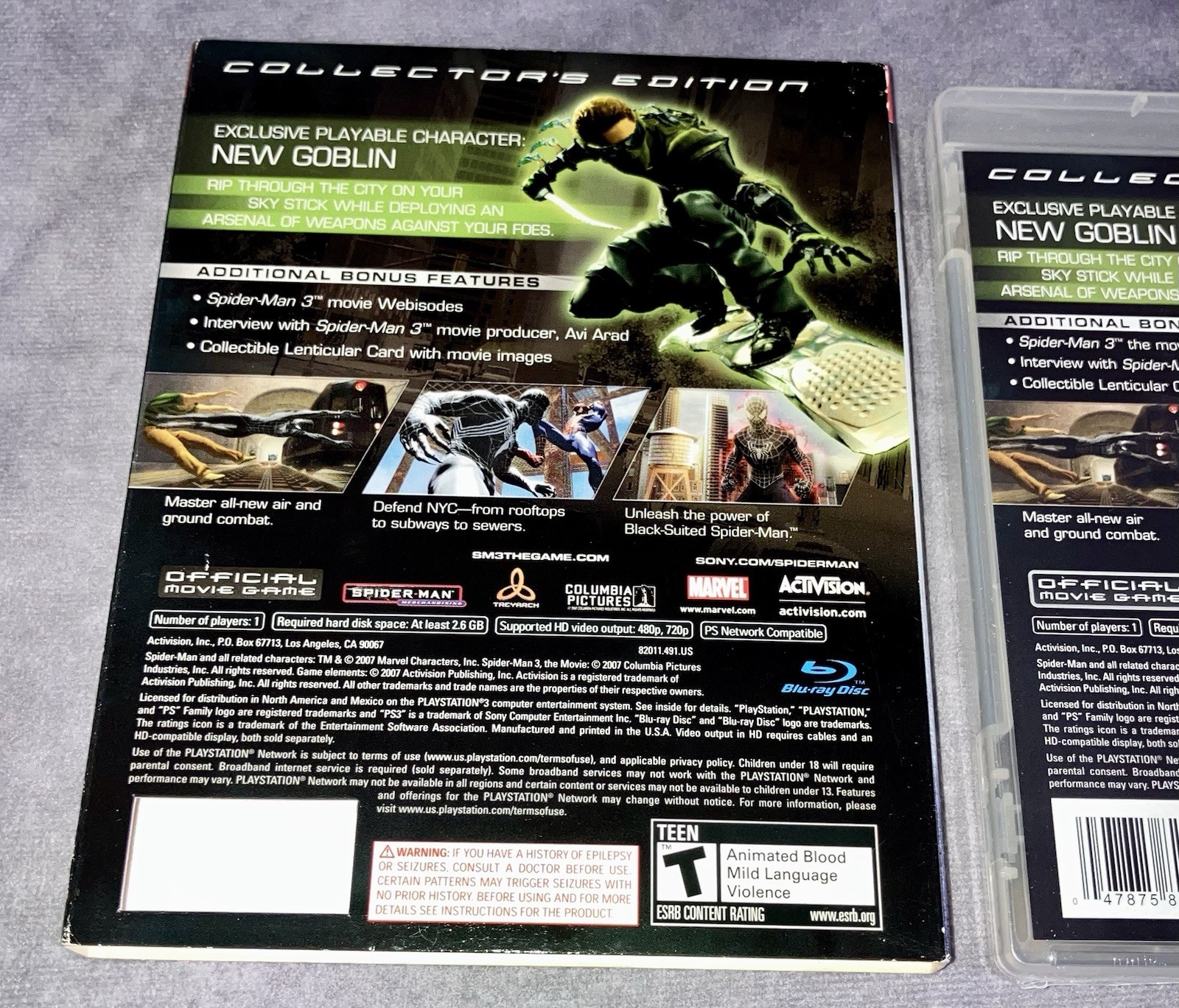 Spider-Man 3 Collector’s Edition PS3 Brand New Factory Sealed With Slipcover